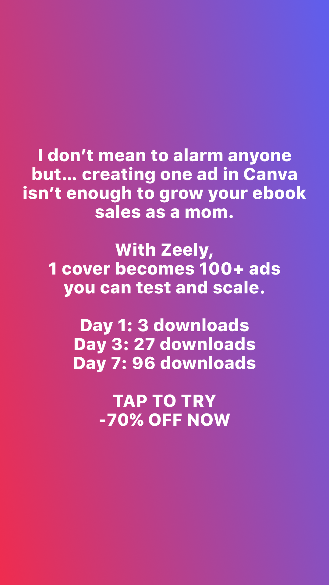 Zeely Facebook ad
