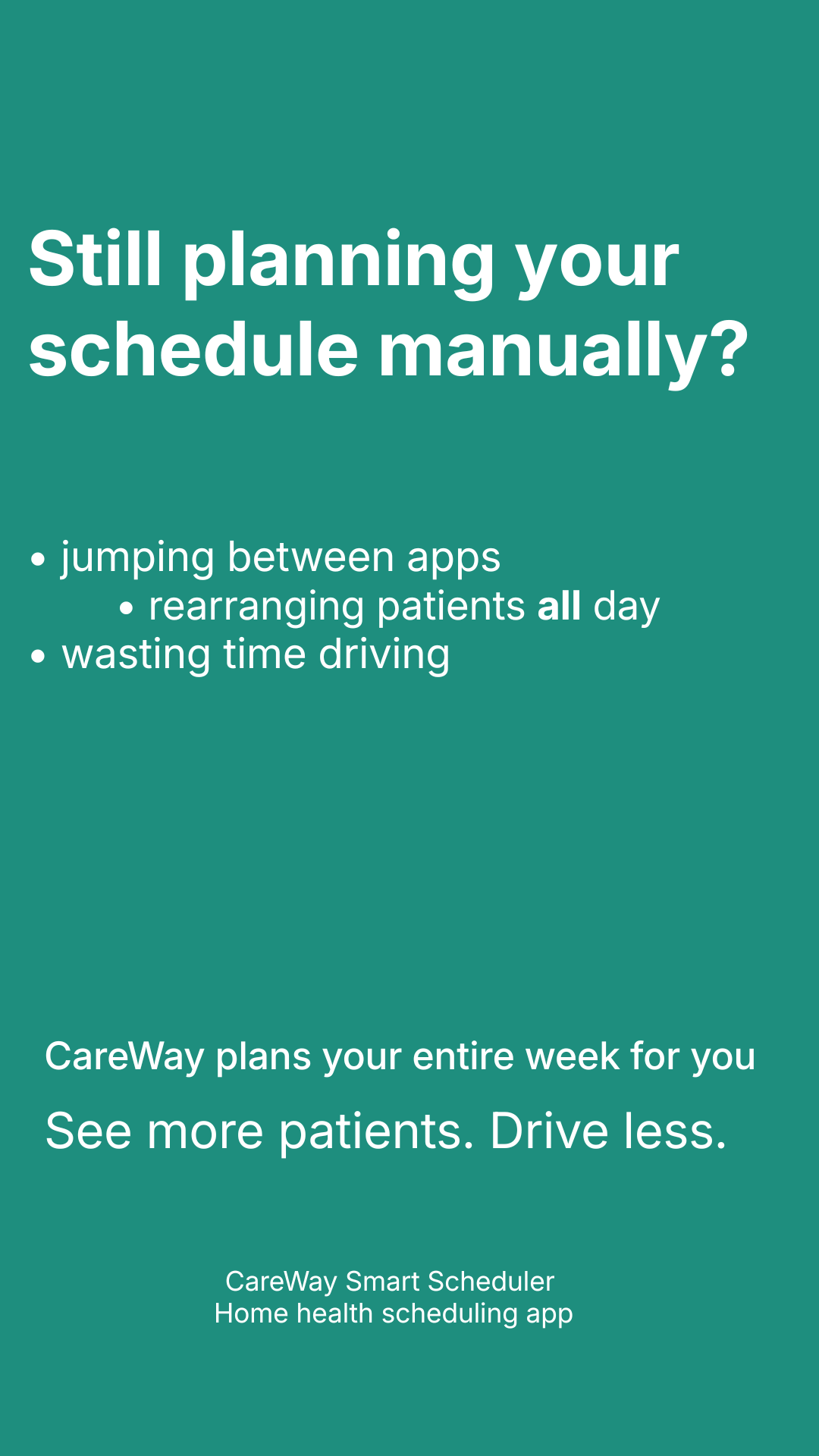 CareWay Smart Scheduler Facebook ad from Mar 31, 2026