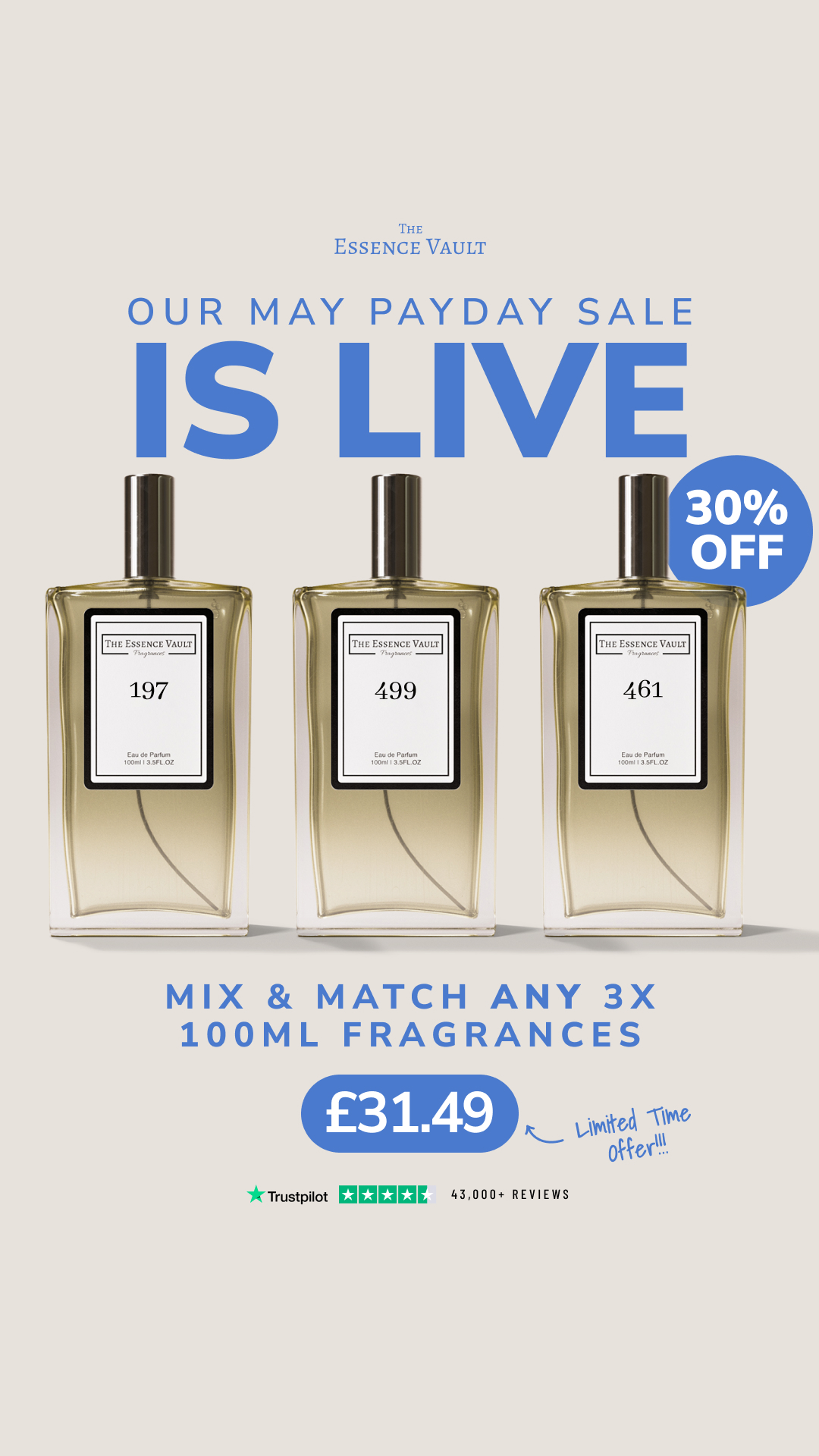The Essence Vault Facebook ad