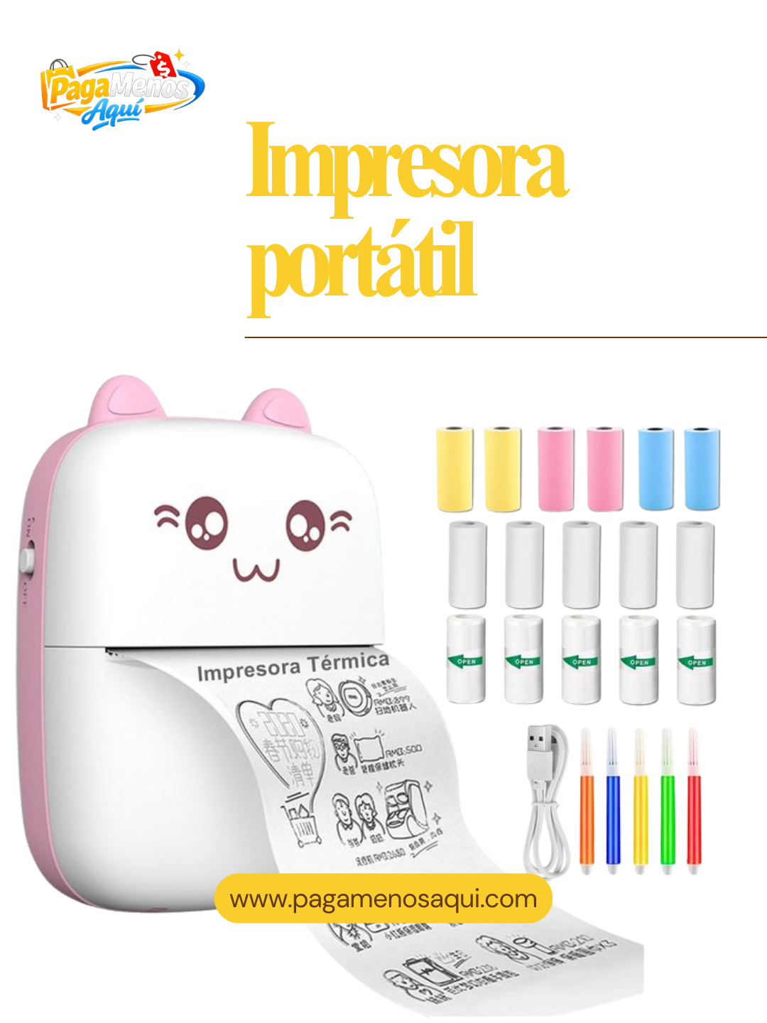 PAGA MENOS AQUI Facebook ad