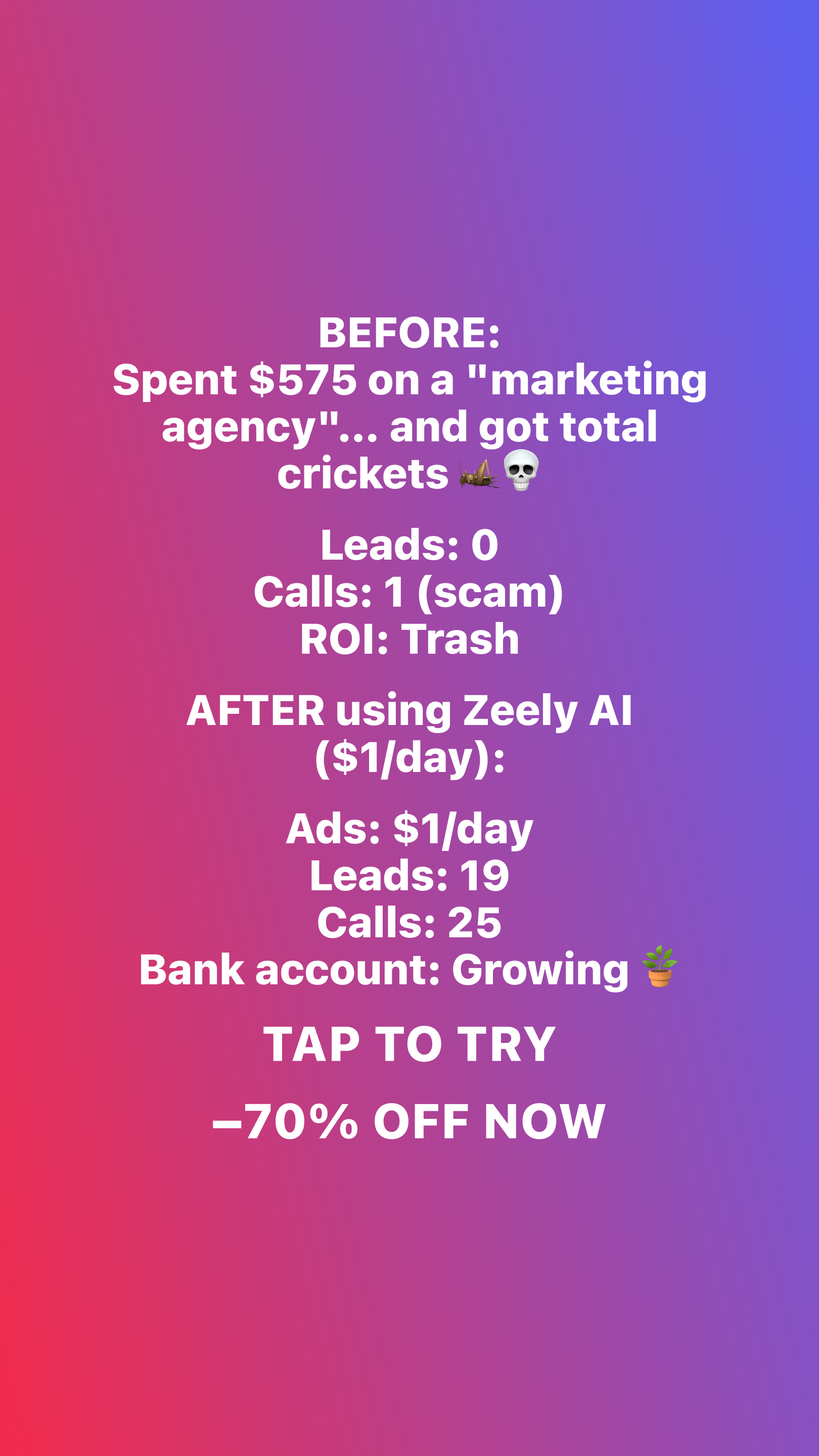 Zeely Facebook ad
