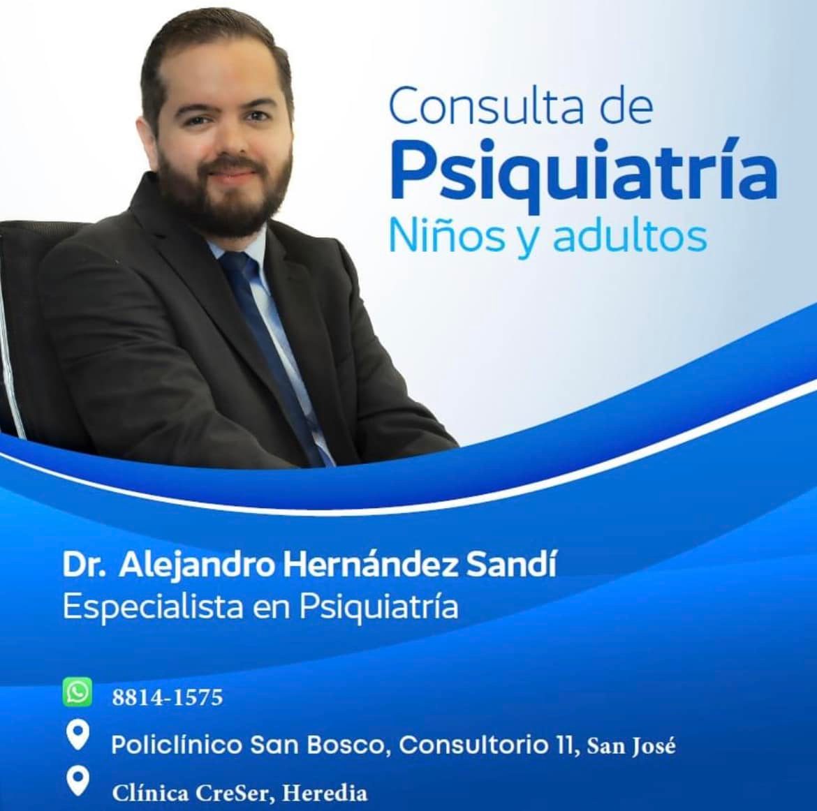 Dr. Hernández Psiquiatra Facebook ad: La psiquiatría trata enfermedades que afectan la salud…