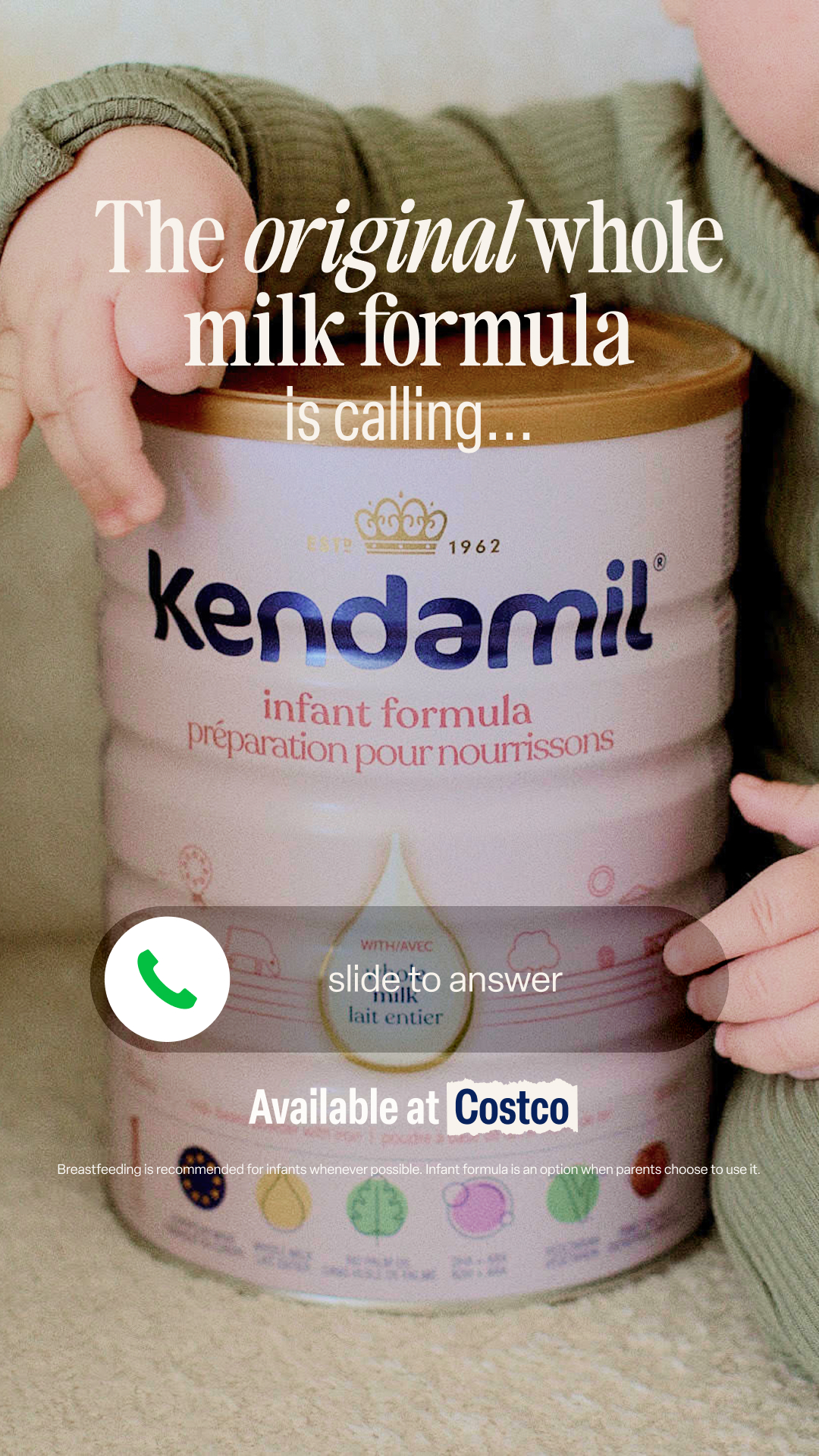 Kendamil Canada Facebook ad