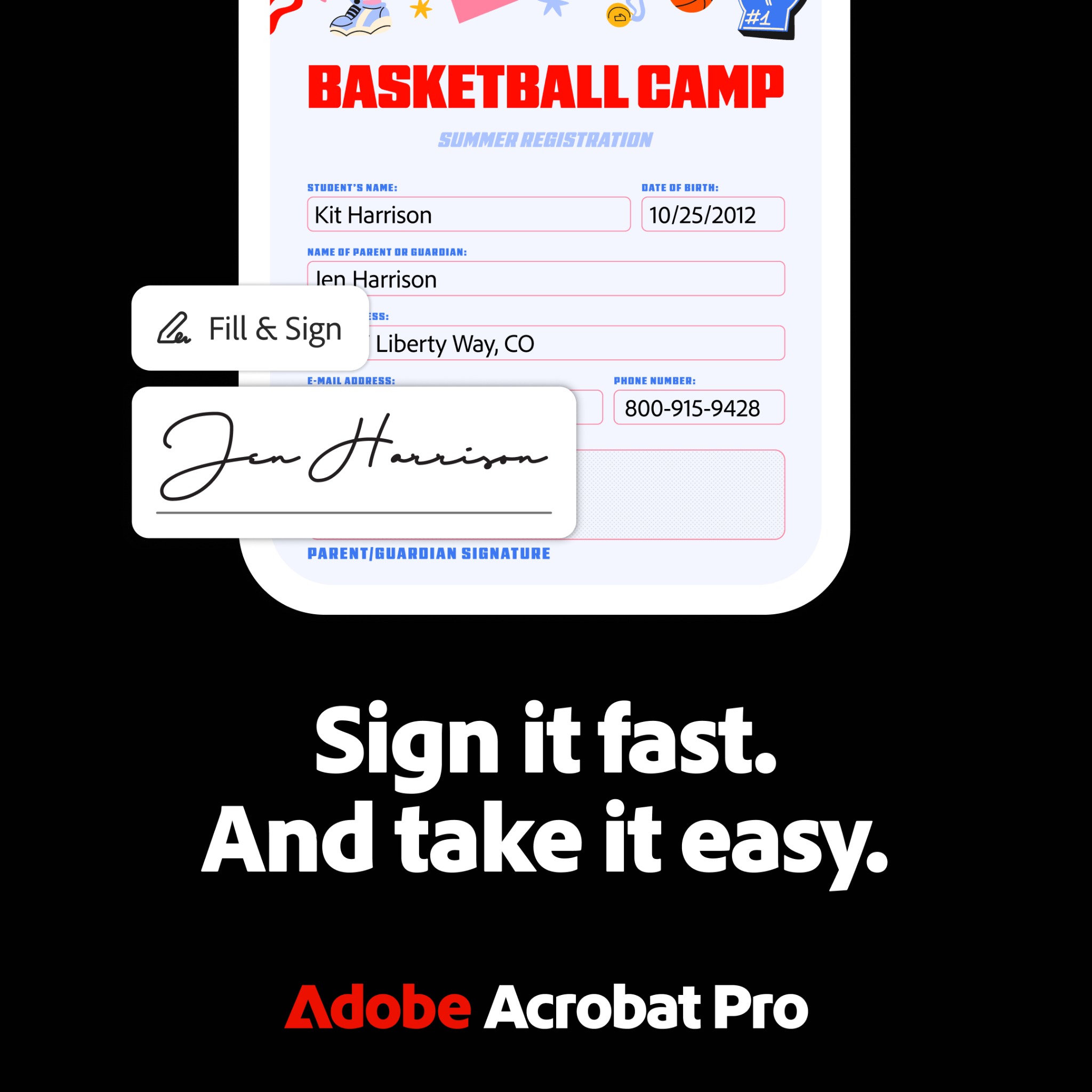 Adobe Acrobat Facebook ad