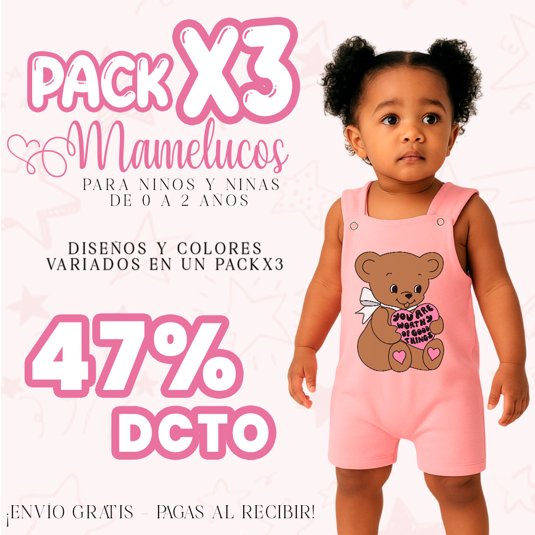 Kibii tienda Facebook ad: PACK X 6 Ó PACK X 3