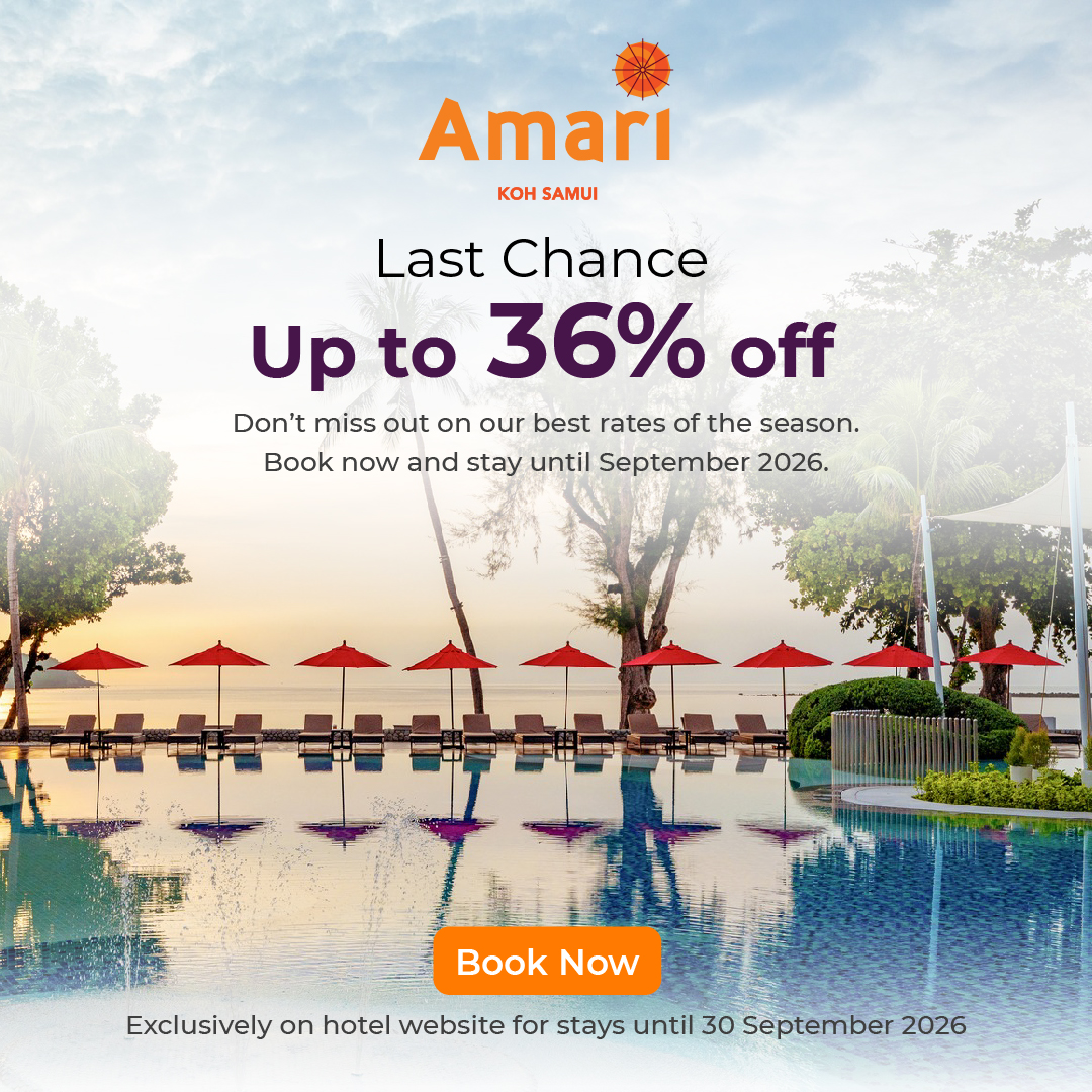 Amari Koh Samui Facebook ad from May 27, 2026
