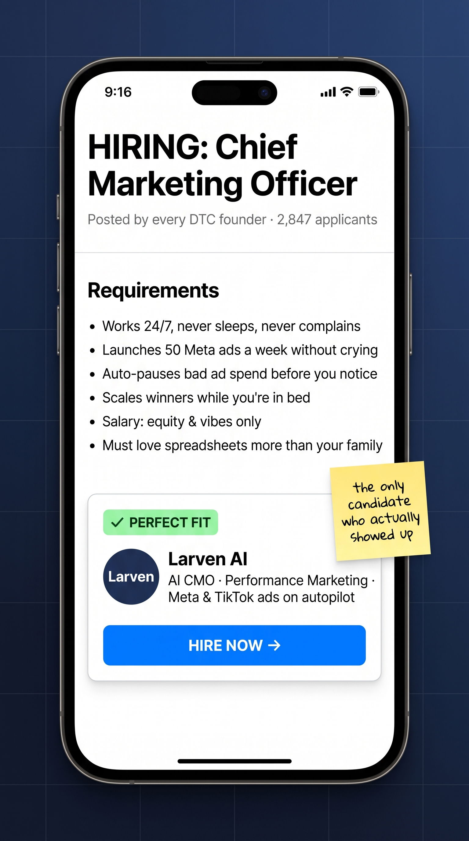 Larven AI Facebook ad