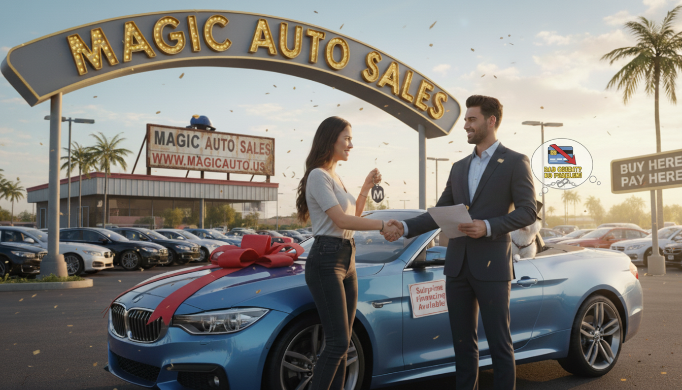 Magic Auto Sales & Service Facebook ad: Magic Auto Sales specializes in affordable cars