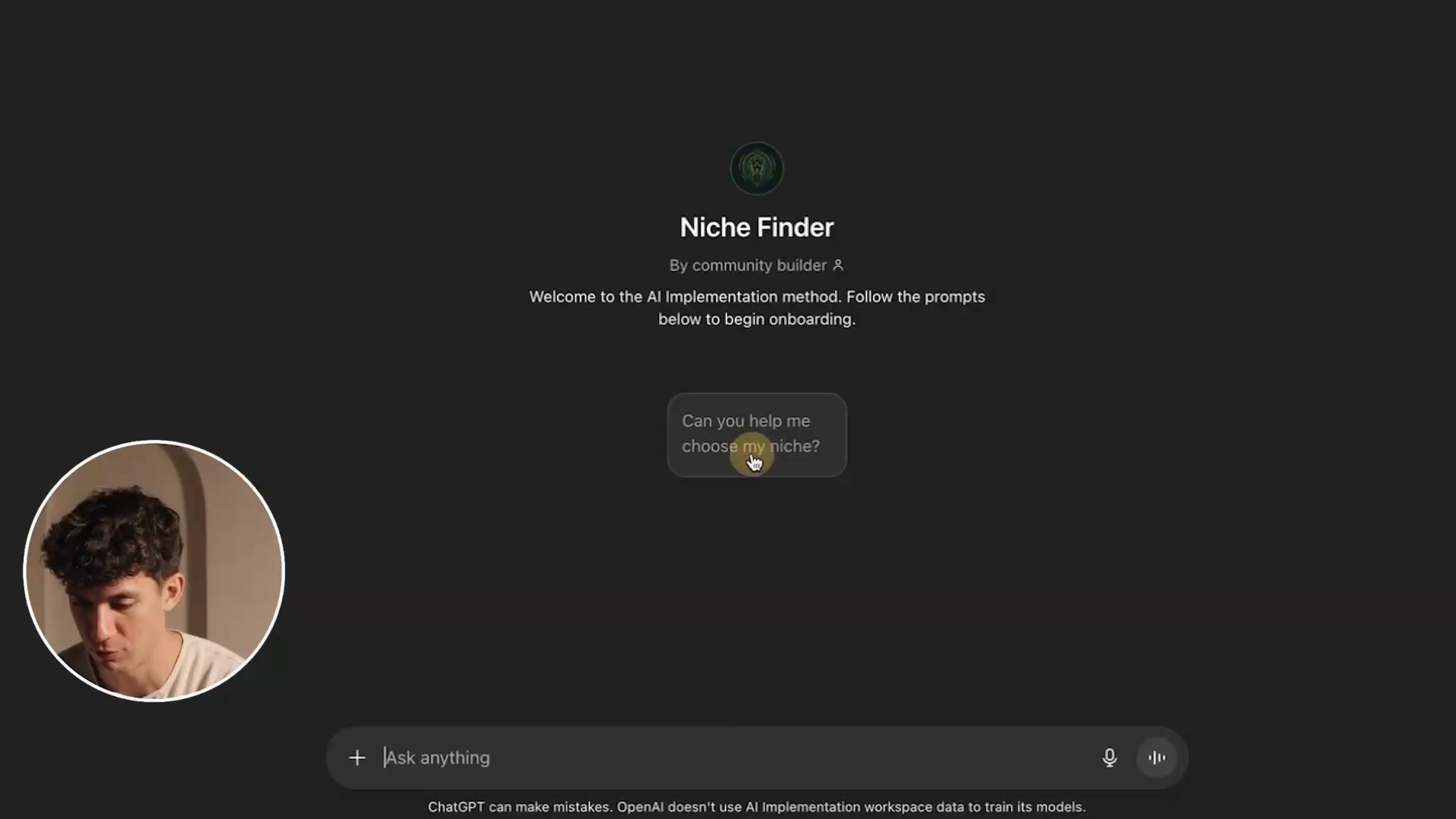 Kekoa MacAuley Facebook ad: Chat in Messenger