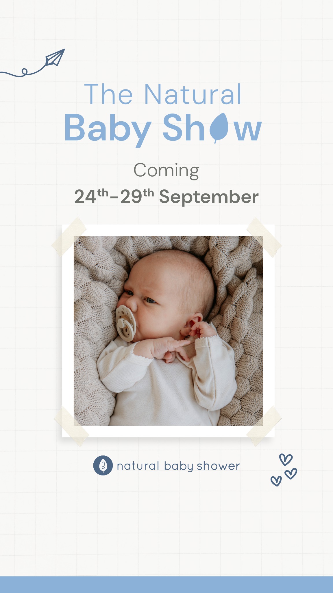 Natural Baby Shower Facebook ad
