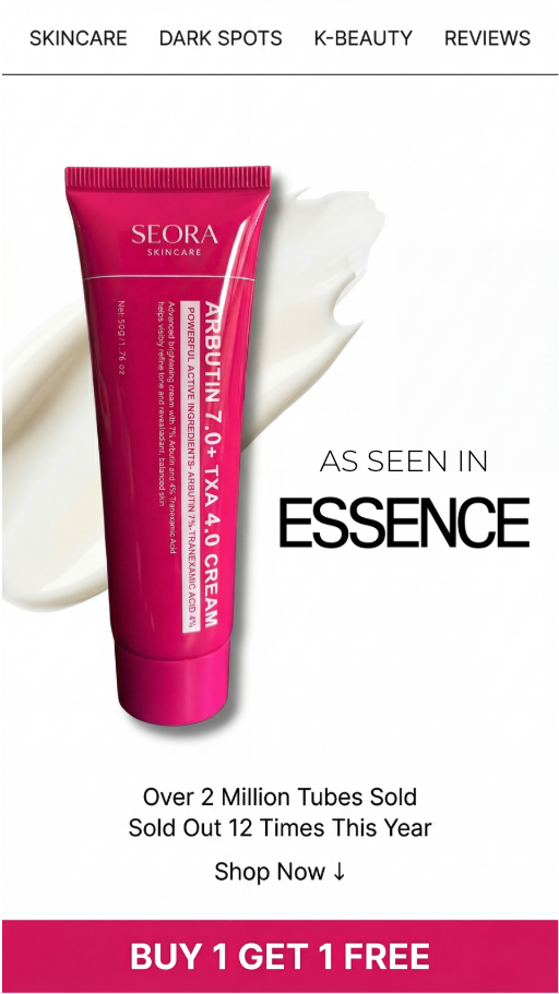 Seora Skincare Facebook ad