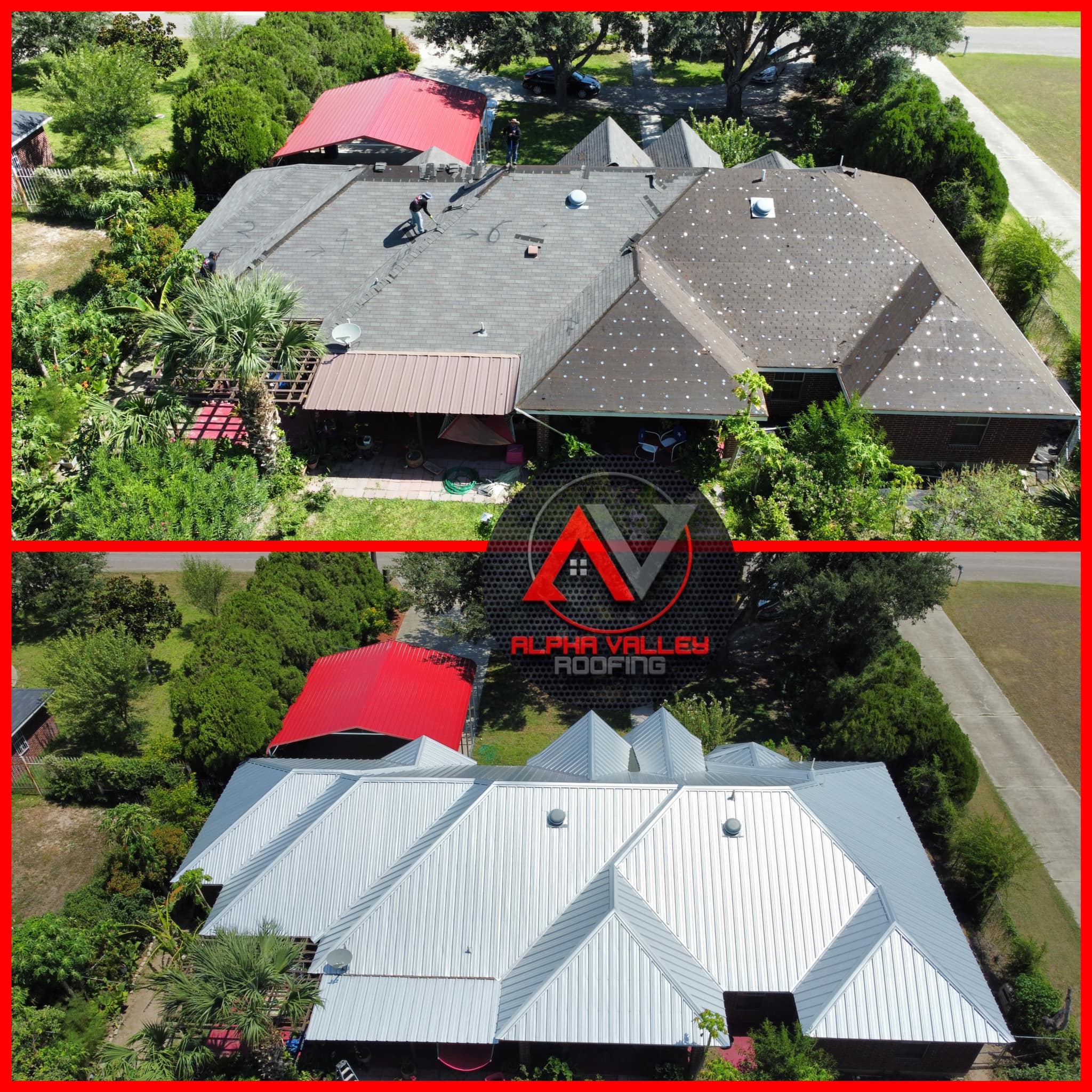 Alpha Valley Roofing Facebook ad