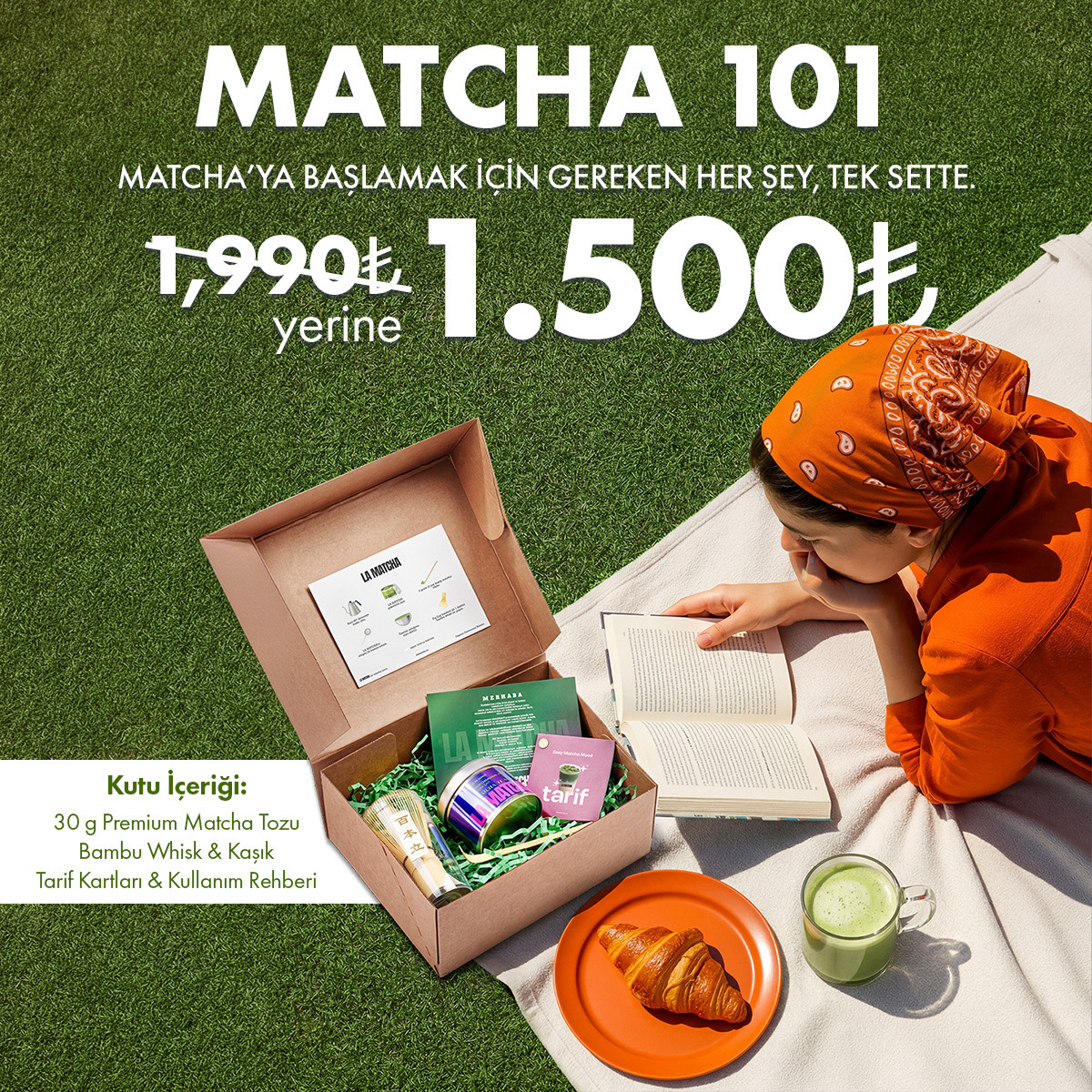 La Matcha Facebook ad: Evde matcha ritüelini başlatmak için ihtiyacın olan her…