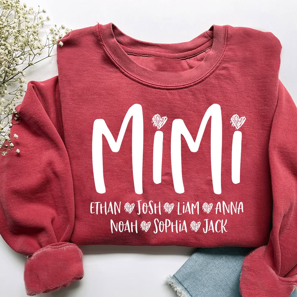 Giantbighands - Embroidered Gifts Facebook ad: Mimi Heart Personalized Sweatshirt, Custom Grandma Gift…