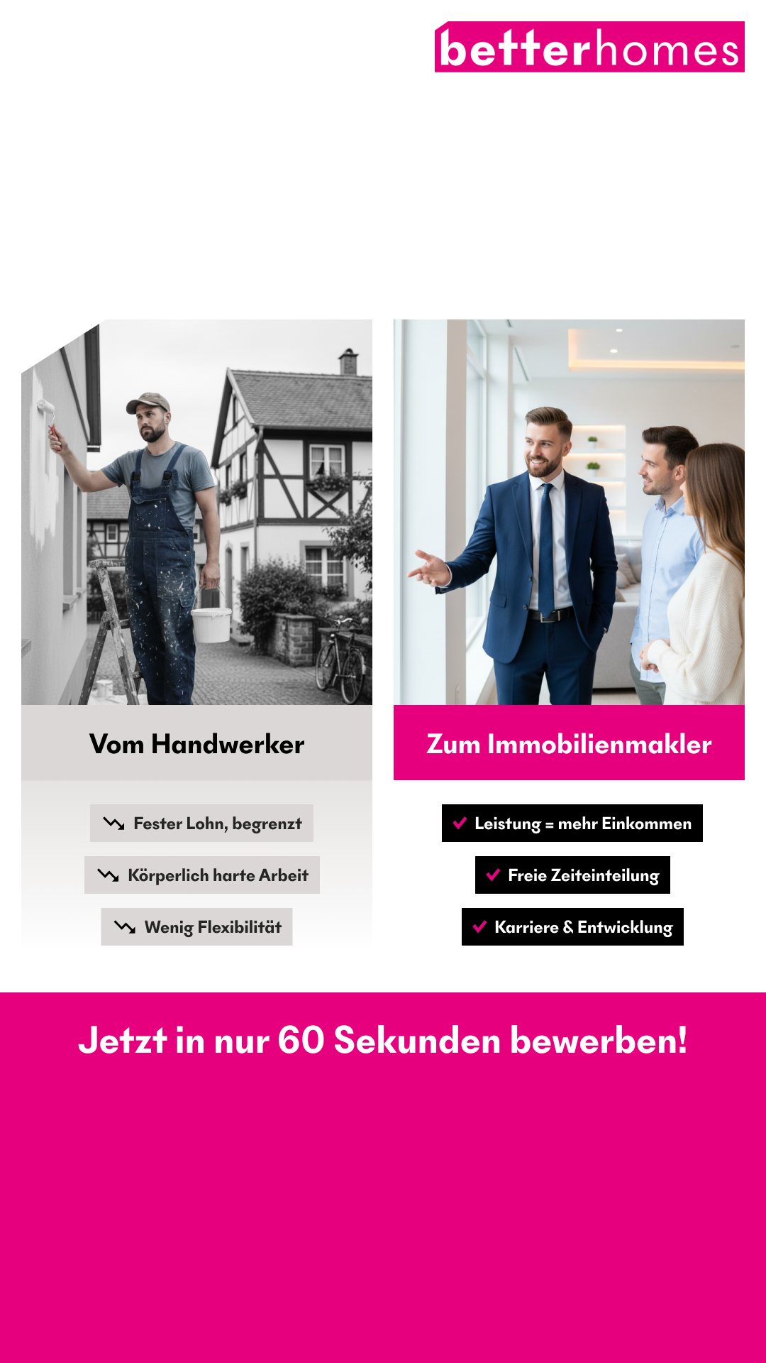 Betterhomes Schweiz Facebook ad from May 6, 2026