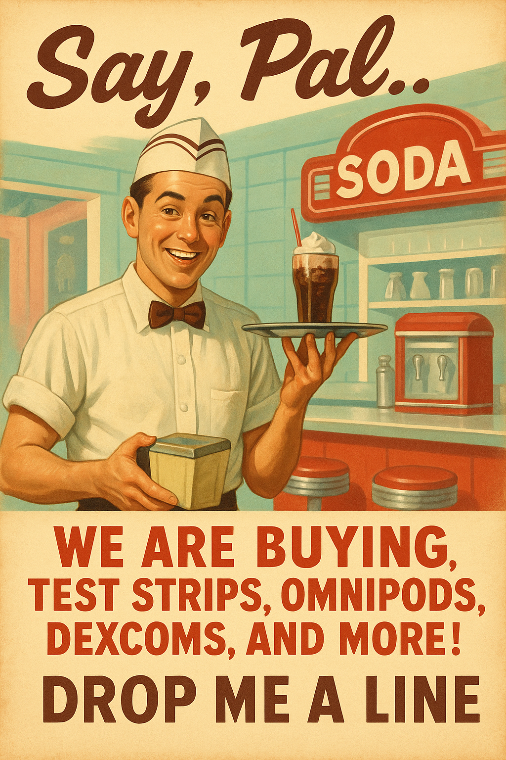 Neighbor Diabetic Buyer Facebook ad: Sell Your Supplies Today