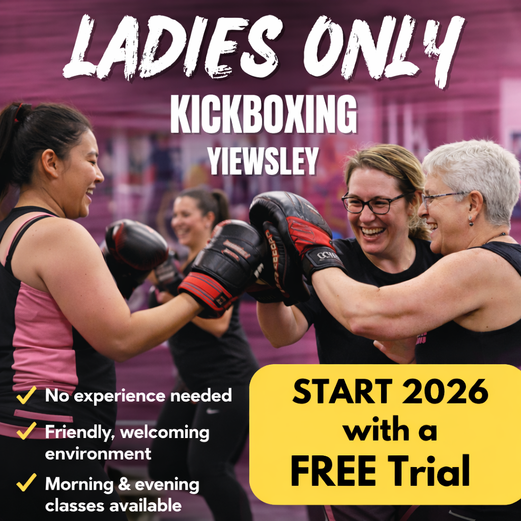 FreeStyle School of Martial Arts Facebook ad: 𝗟𝗔𝗗𝗜𝗘𝗦 𝗢𝗡𝗟𝗬 𝗞𝗜𝗖𝗞𝗕𝗢𝗫𝗜𝗡𝗚 𝗜𝗡…