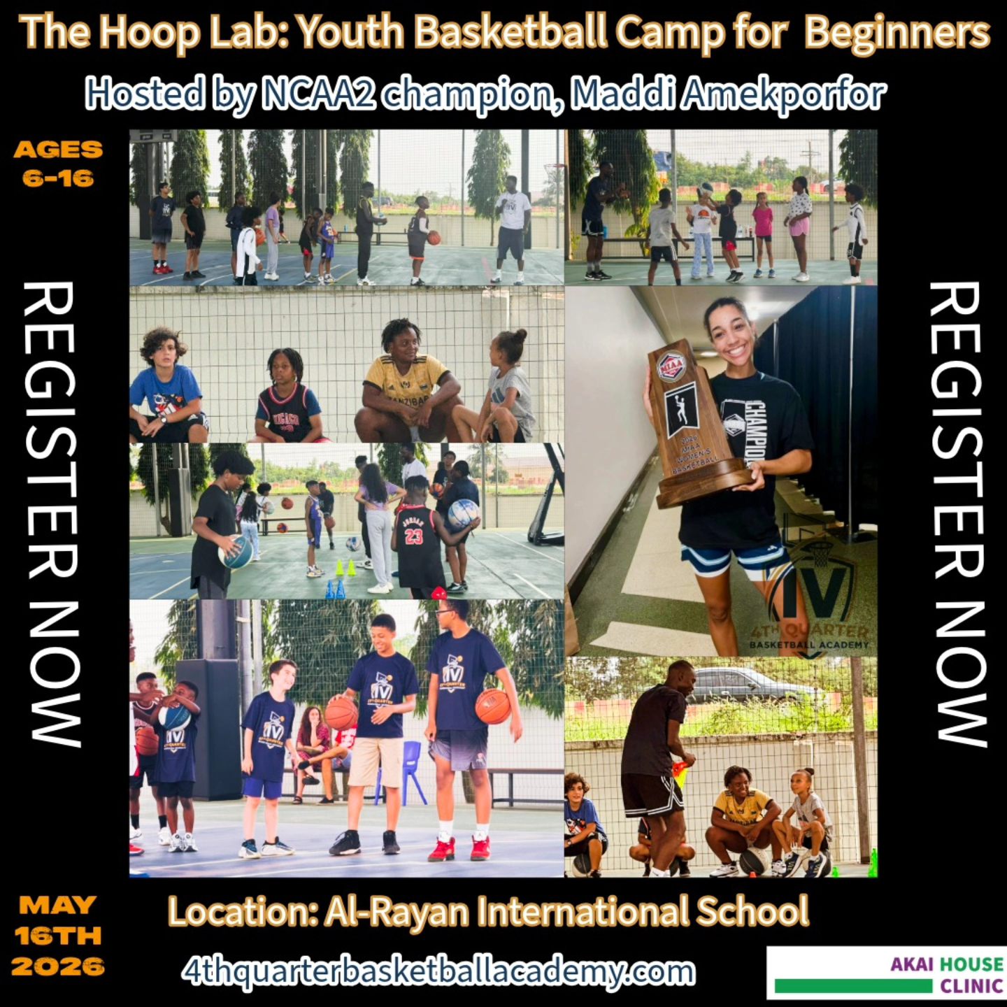 4th Quarter Basketball Academy Facebook ad: Join The Hoop Lab youth basketball camp for…