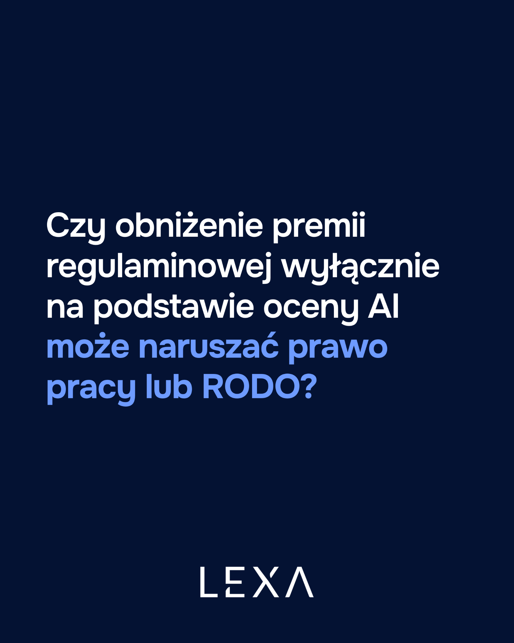 LEXA - AI Legal Research Assistant Facebook ad: Czy ocena AI narusza prawo?