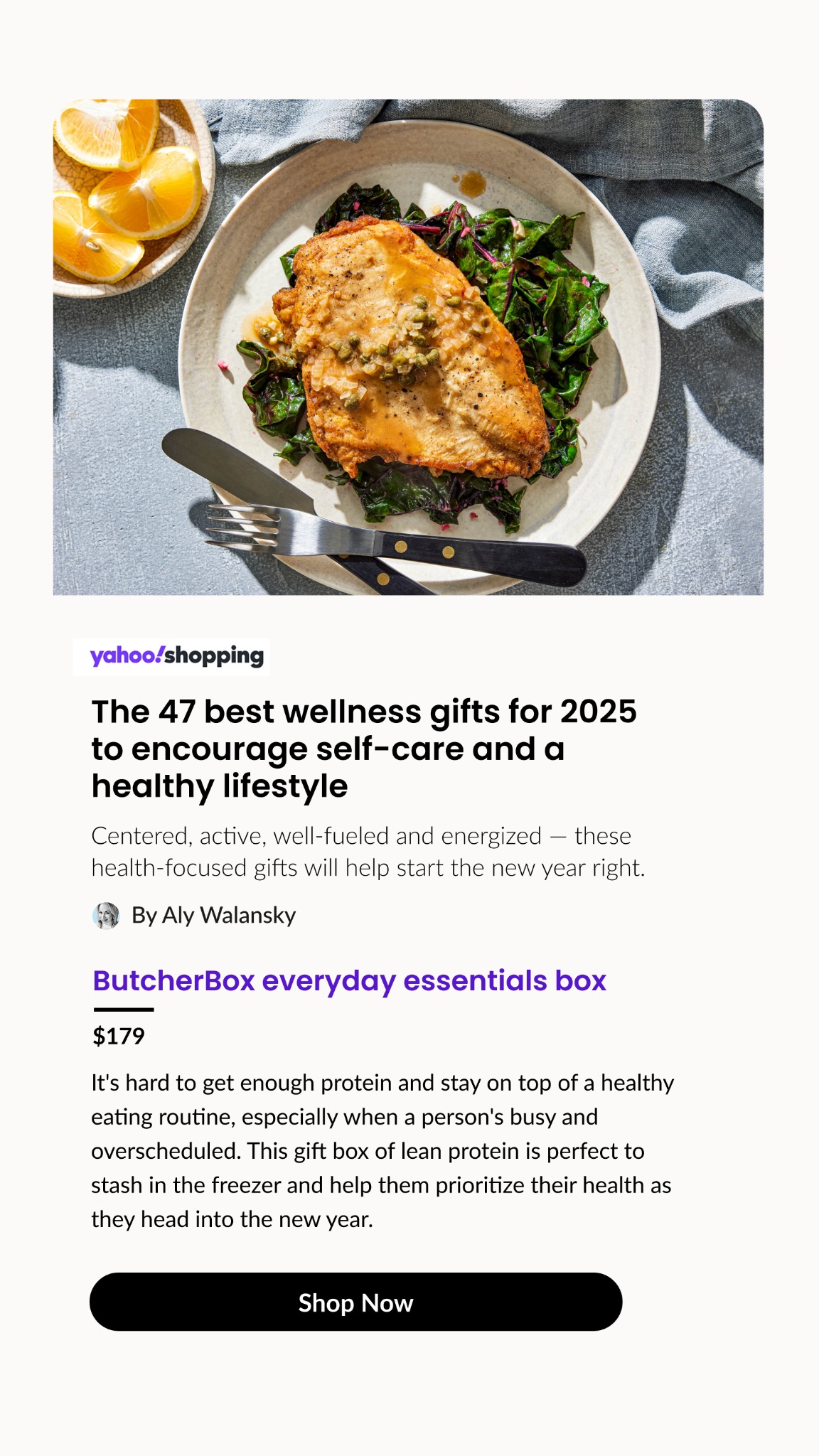 ButcherBox Facebook ad