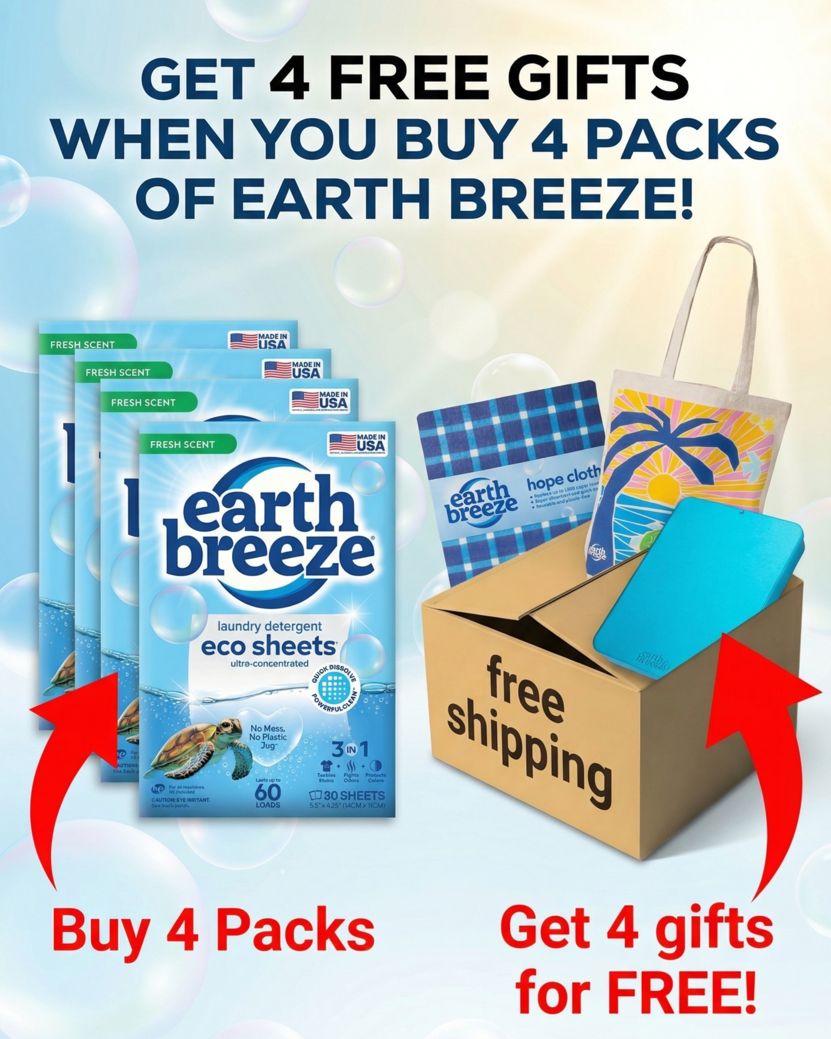 Earth Breeze Facebook ad