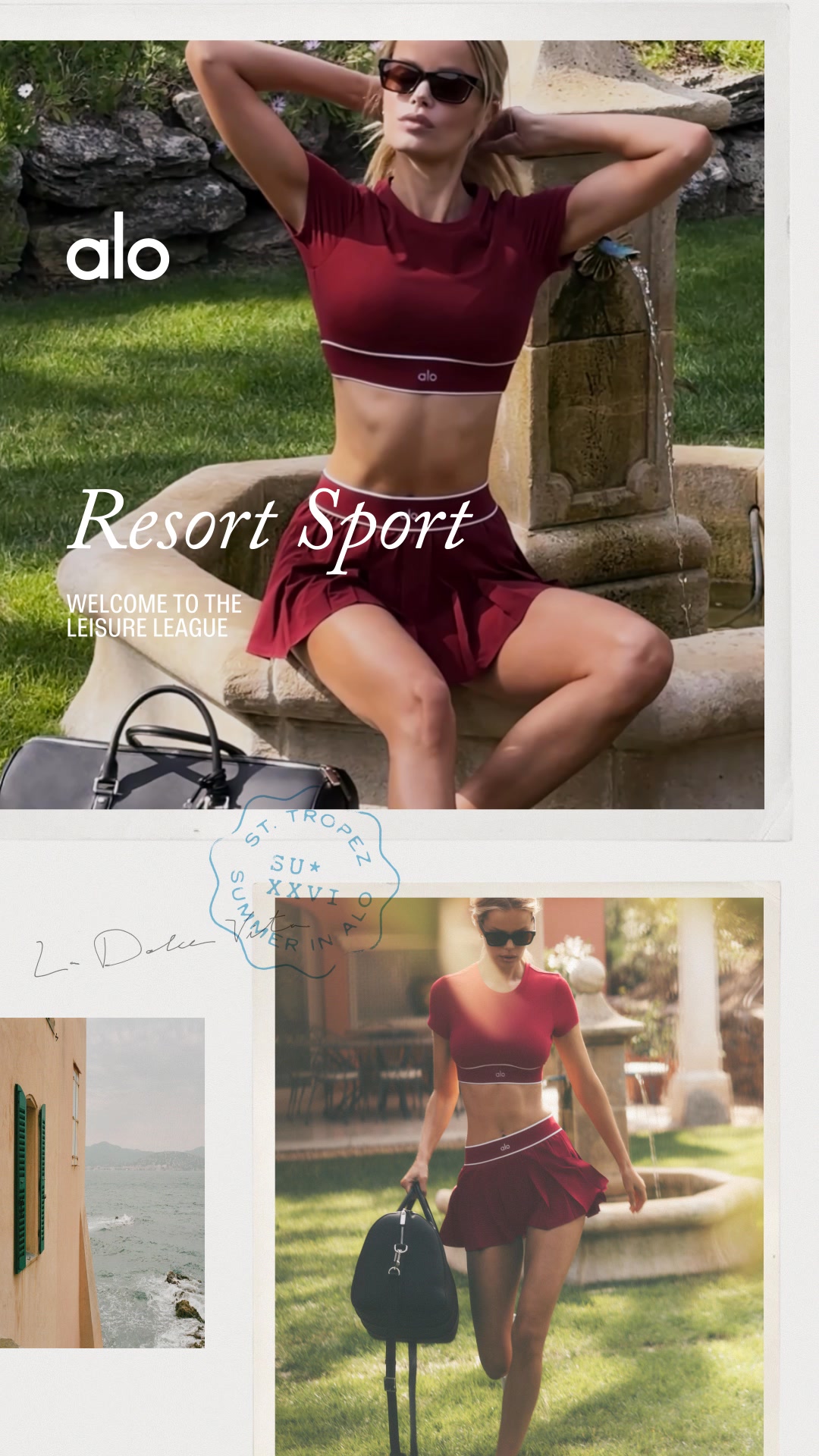Alo Yoga Facebook ad: Resort Sport