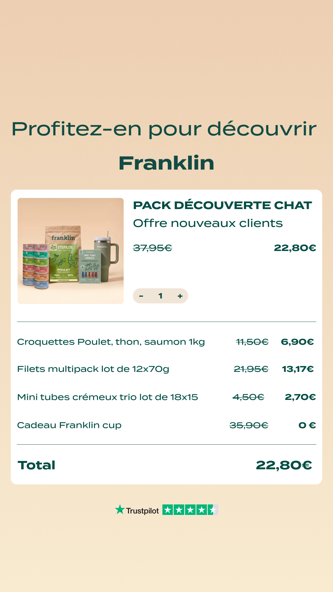 Franklin Pet Food Facebook ad