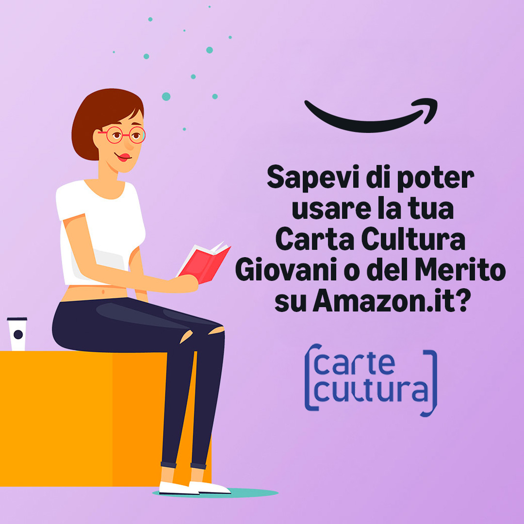 Amazon Kindle Facebook ad: Hai la Carta Cultura Giovani o del Merito?