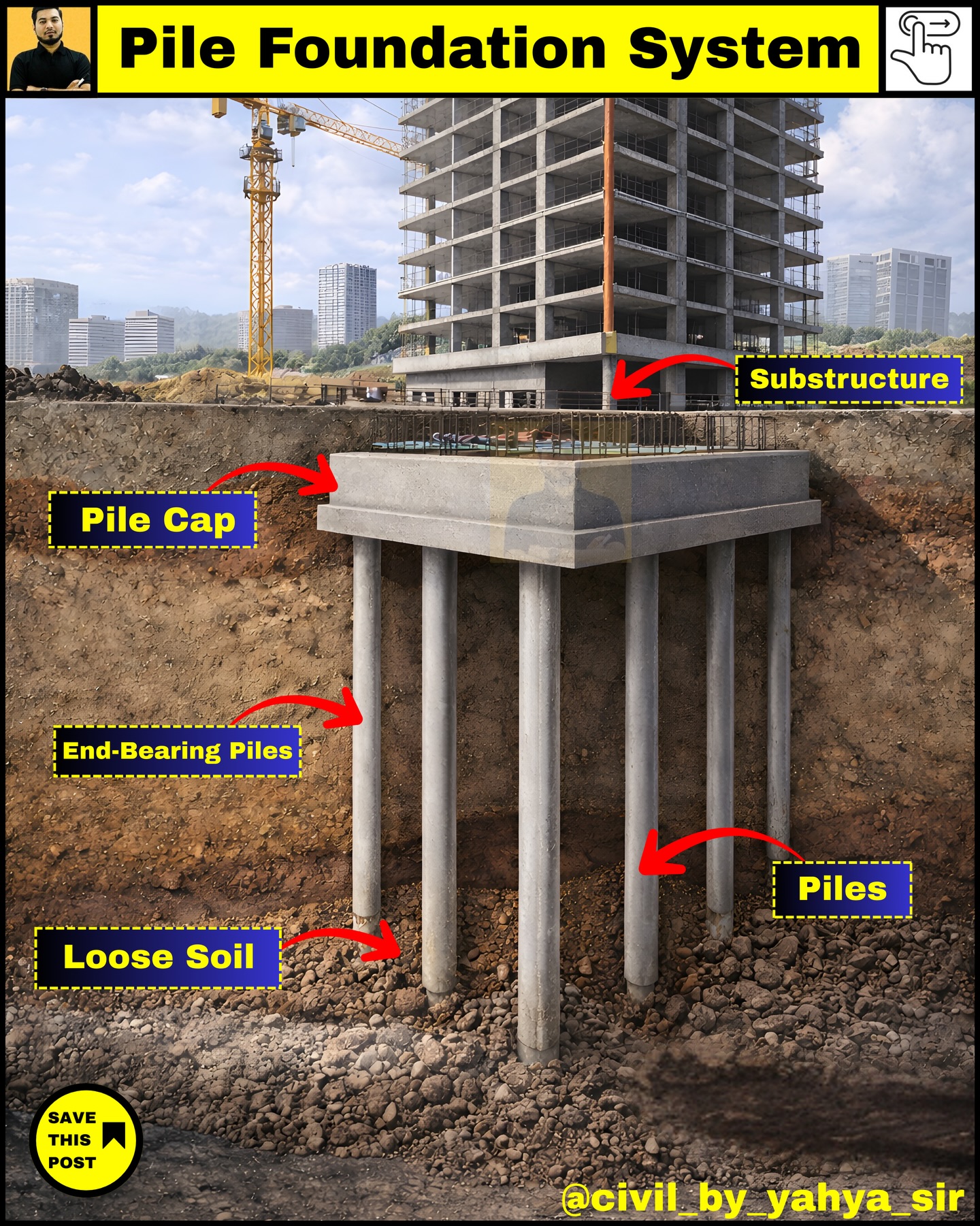civil_by_yahya_sir Facebook ad: Substructure