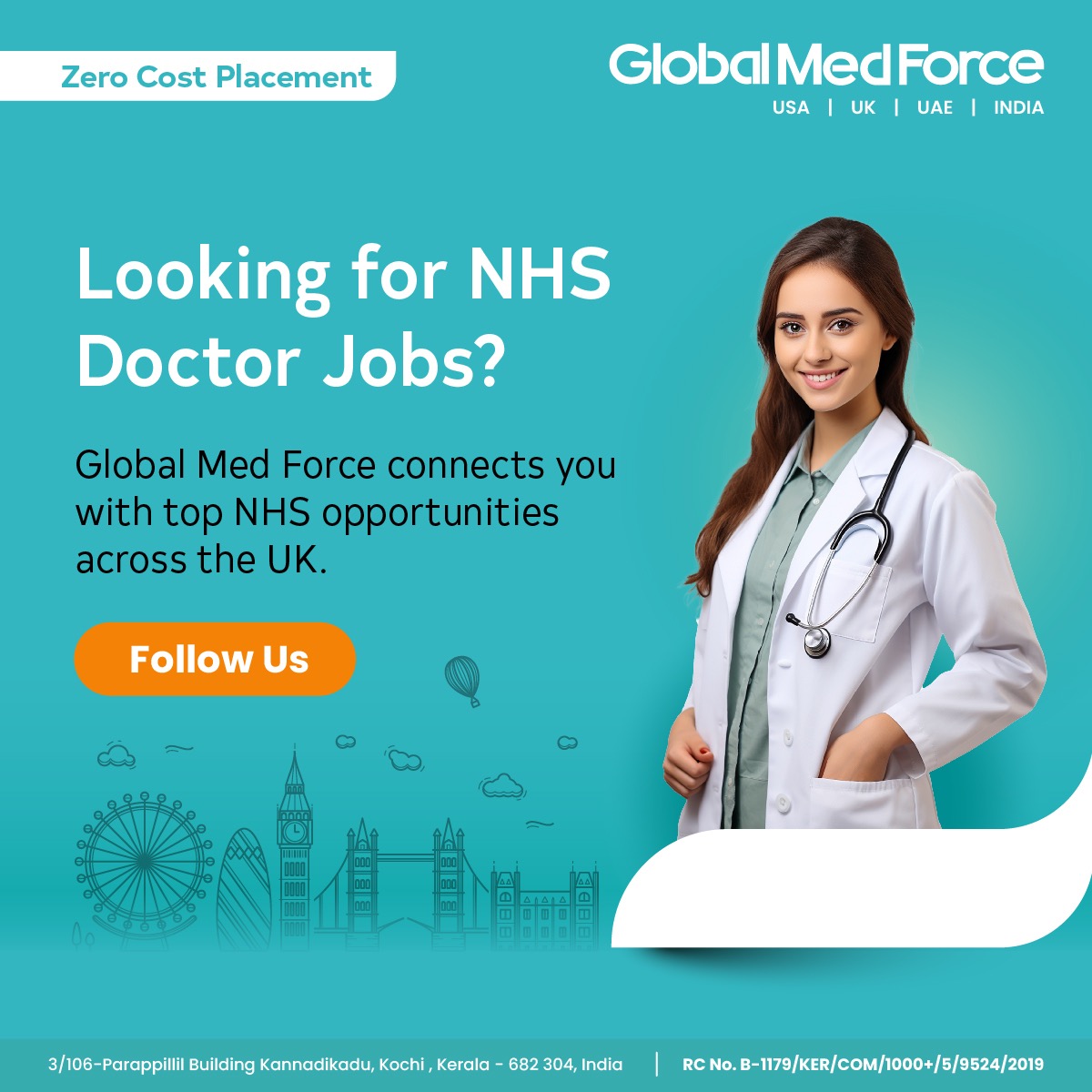 Global Med Force Facebook ad: Stay on top of the latest doctor opportunities…