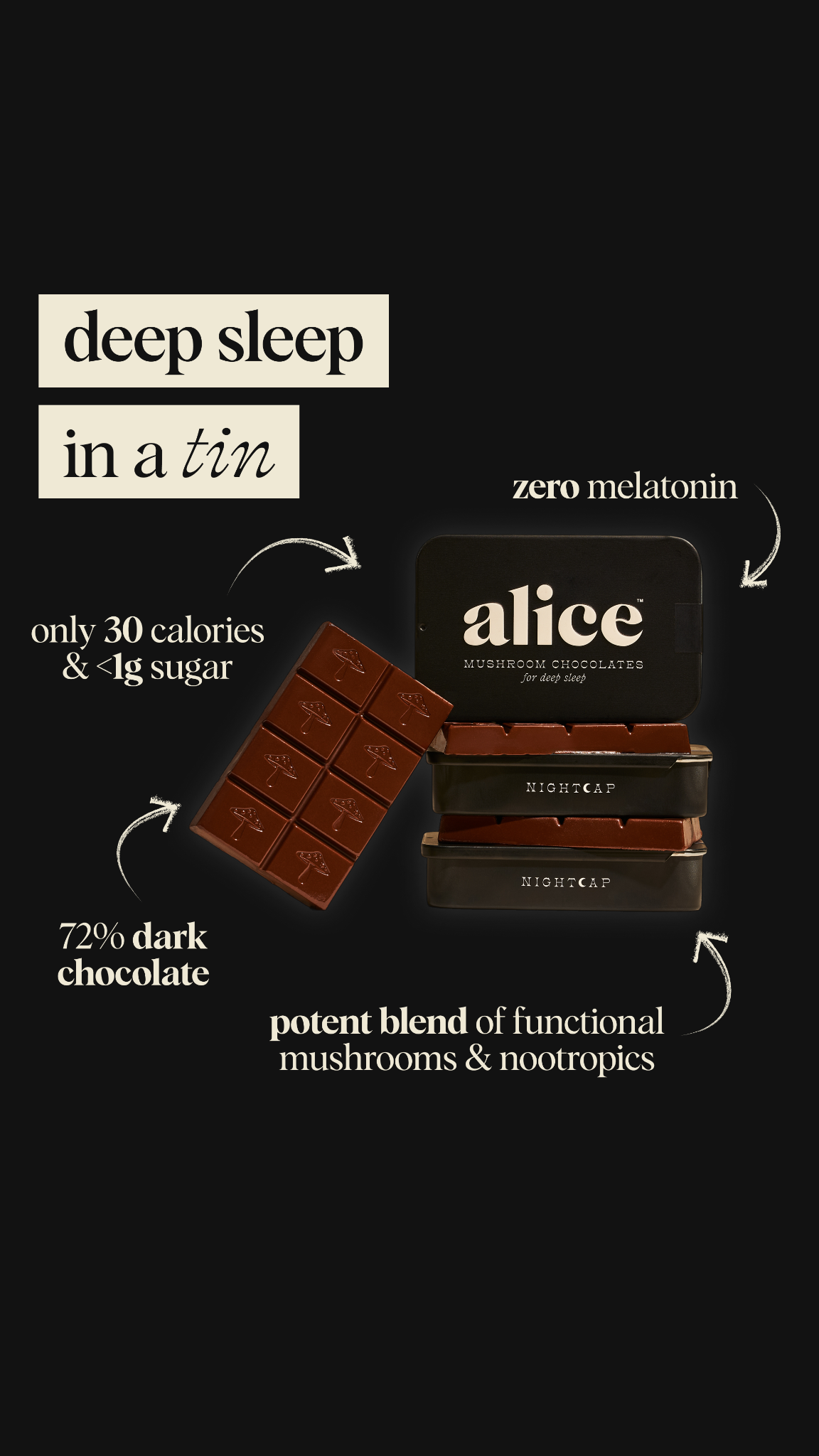 Alice Mushrooms Facebook ad
