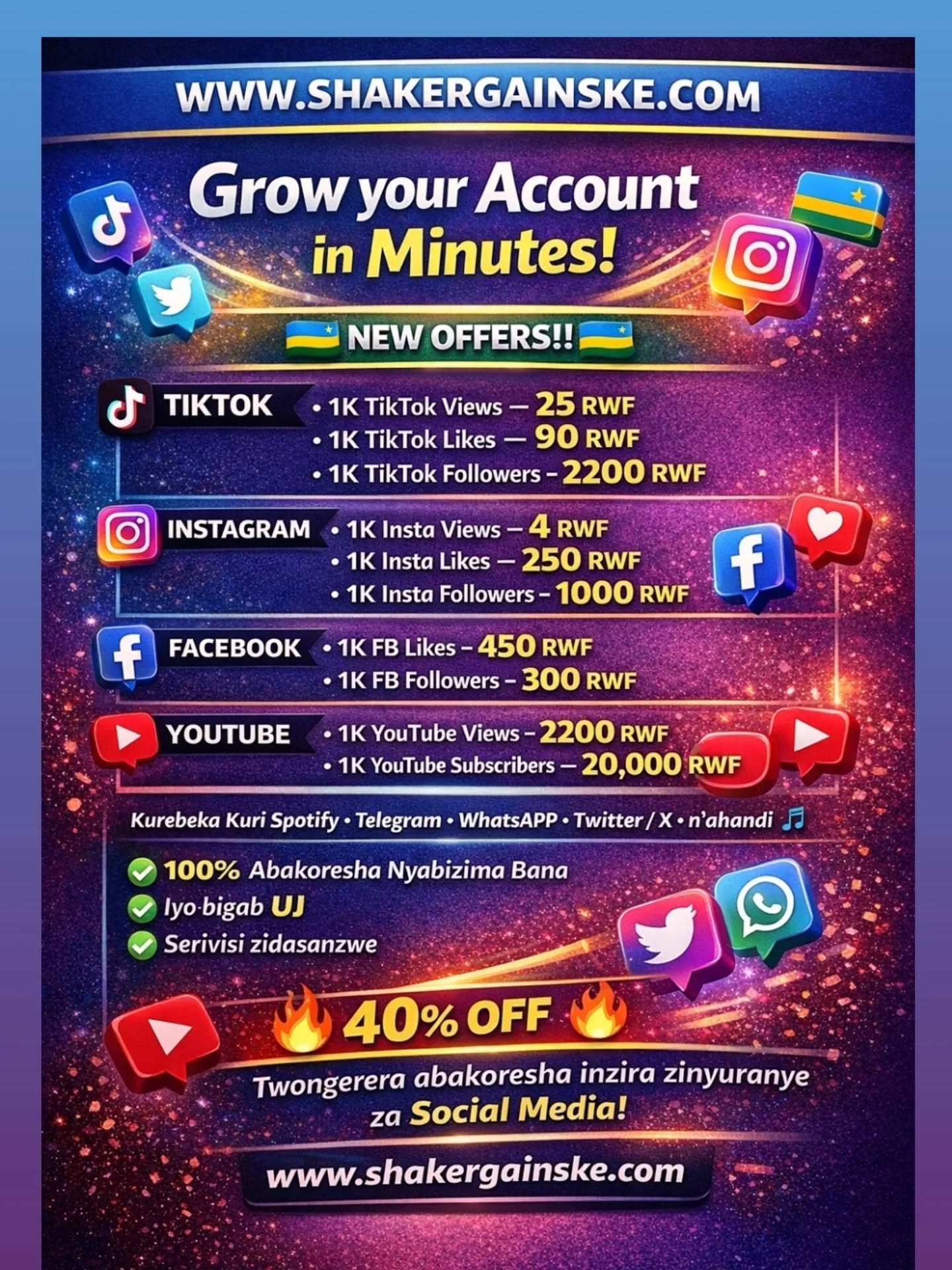 Shaker SMM Panel Facebook ad