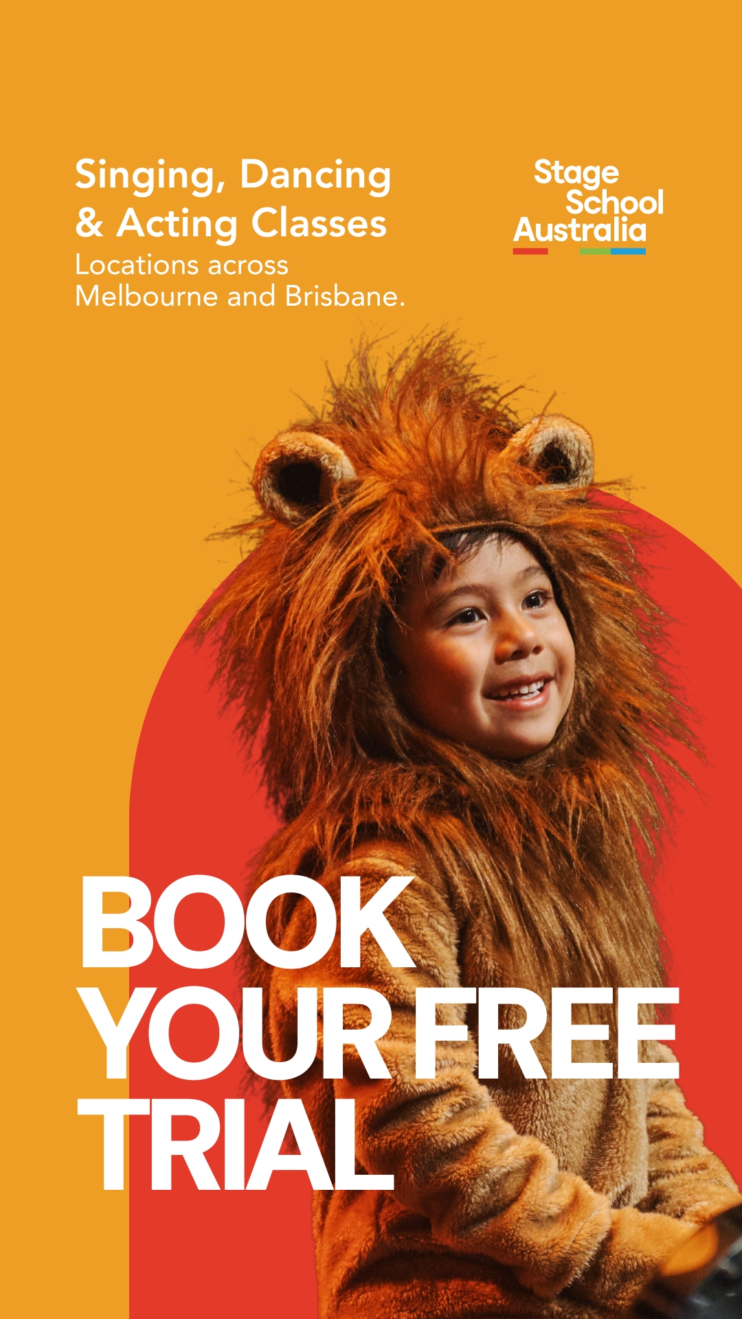 Stage School Australia Facebook ad from Feb 22, 2026