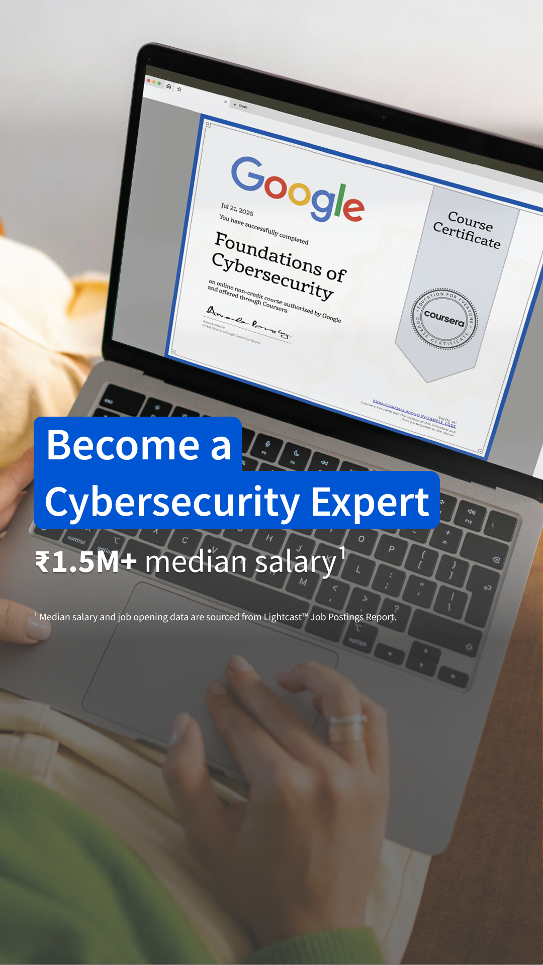 Coursera Facebook ad