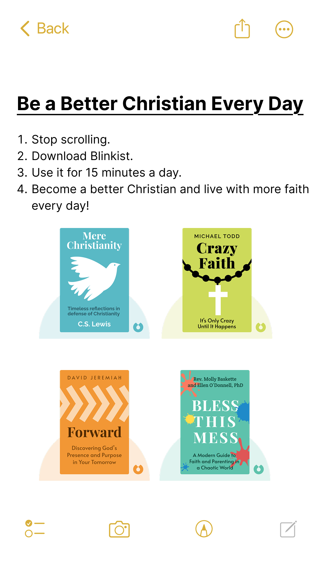 Blinkist Facebook ad