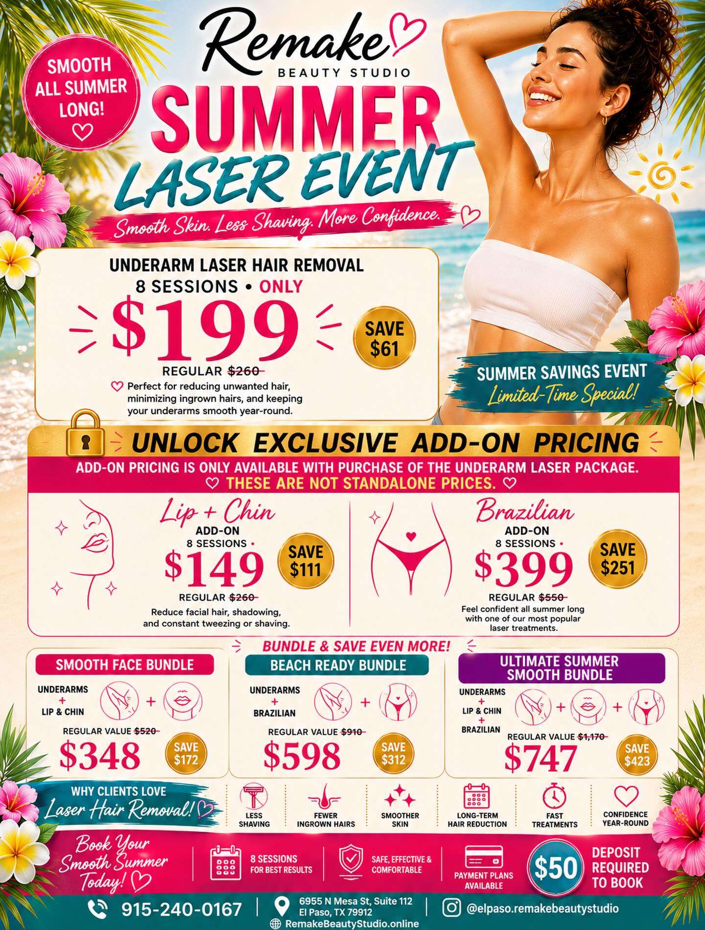 Remake Beauty Studio El Paso Facebook ad