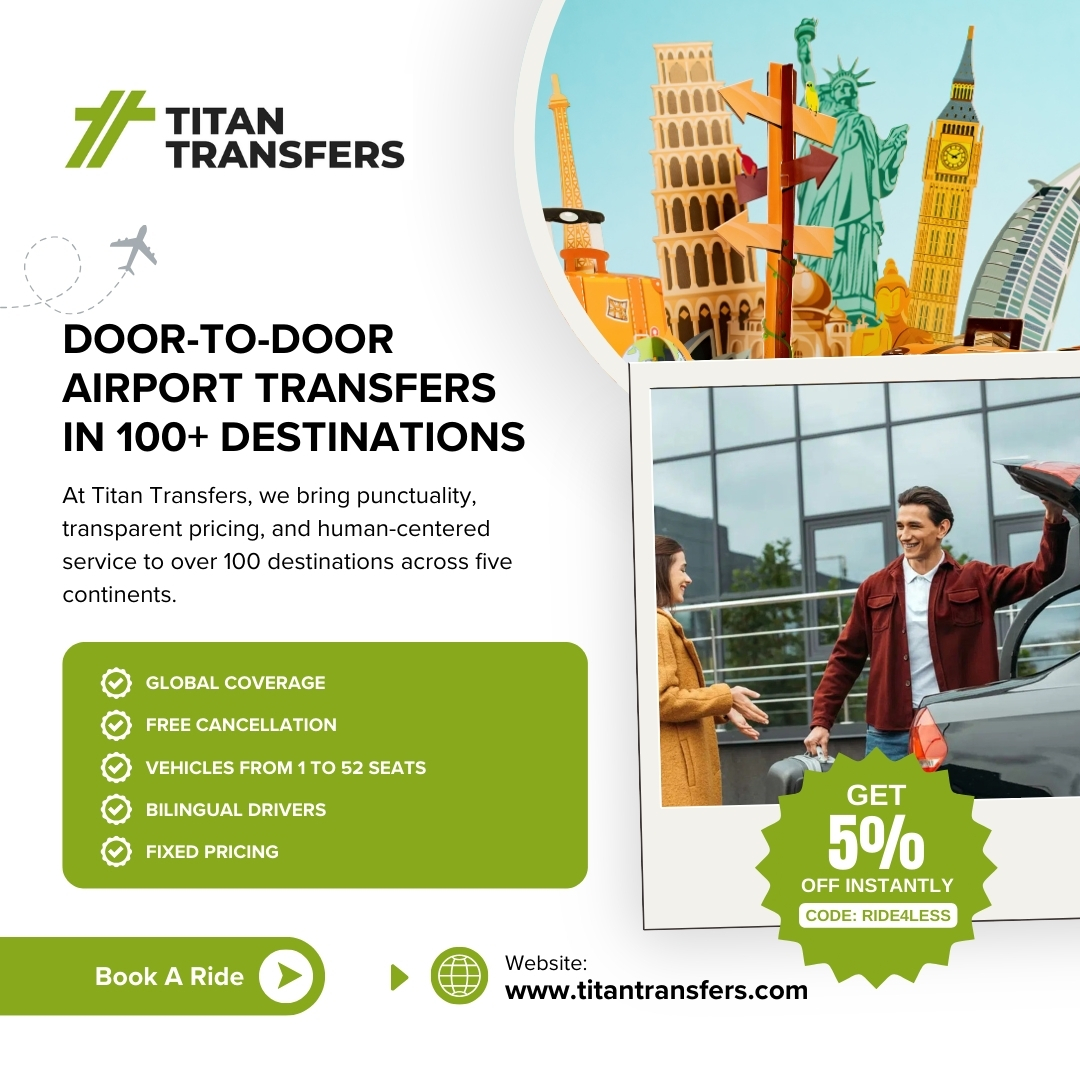 Titan Transfers Facebook ad: Premium Airport Transfer