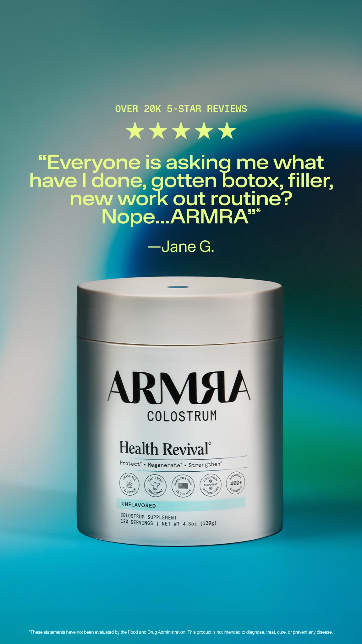 ARMRA Facebook ad