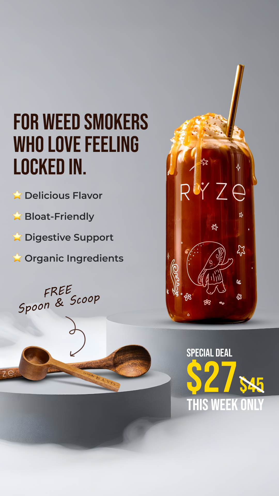 RYZE Superfoods Facebook ad
