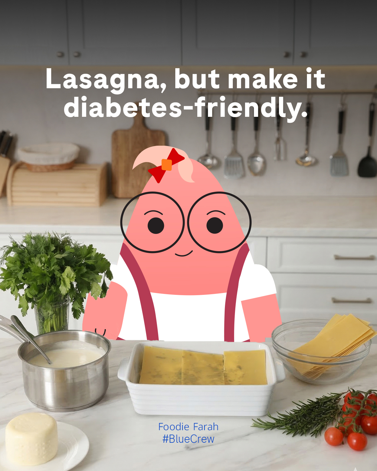 Roche Diabetes Care ME Facebook ad: Ingredients: (6 servings)