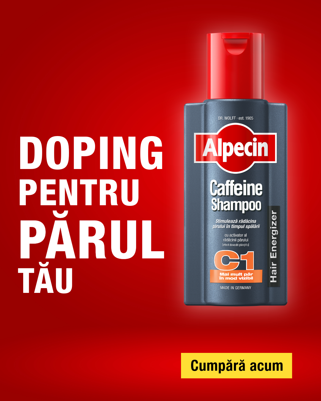 Alpecin Facebook ad