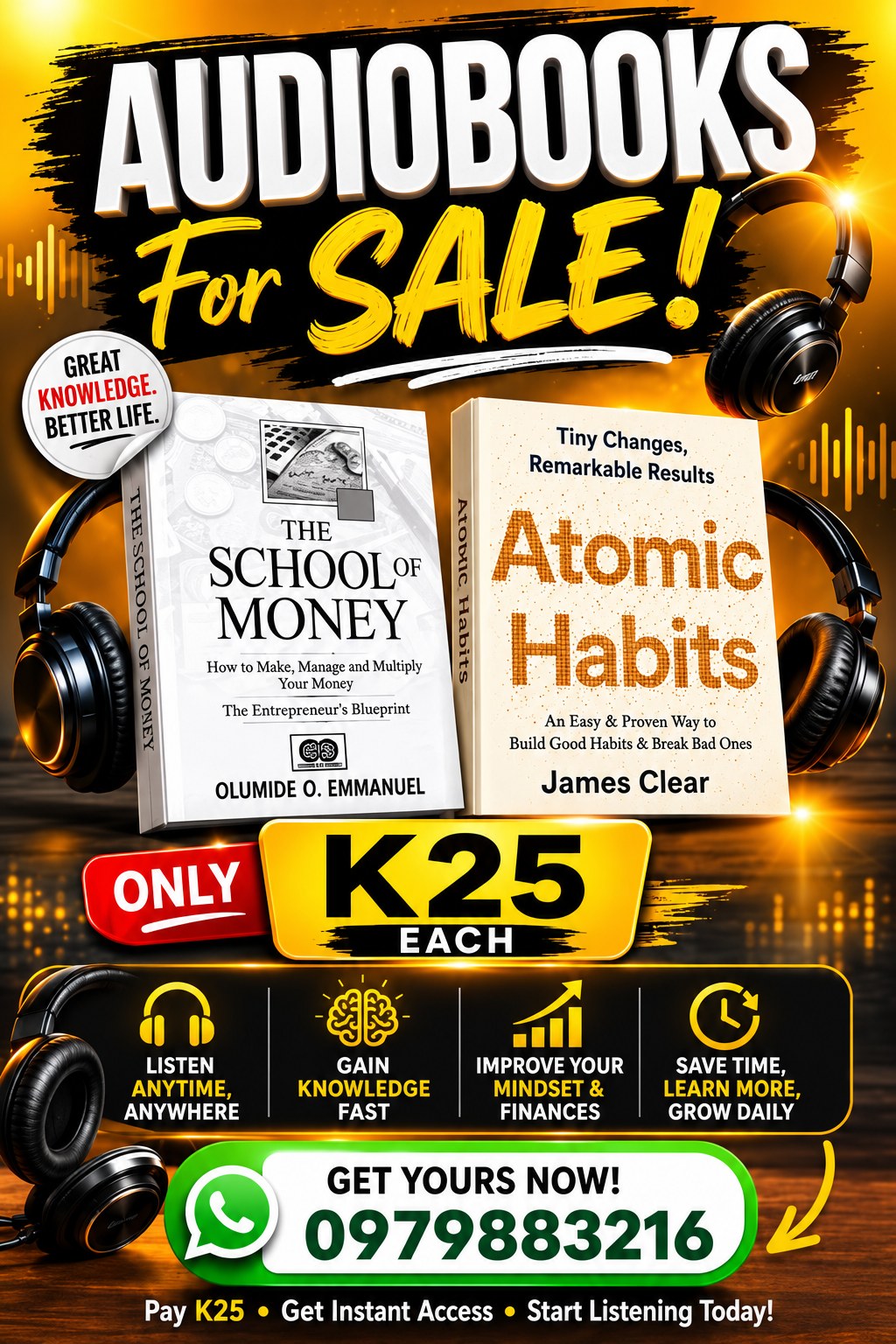 Alidata Academy - 2.0 Facebook ad: AUDIOBOOKS FOR SALE