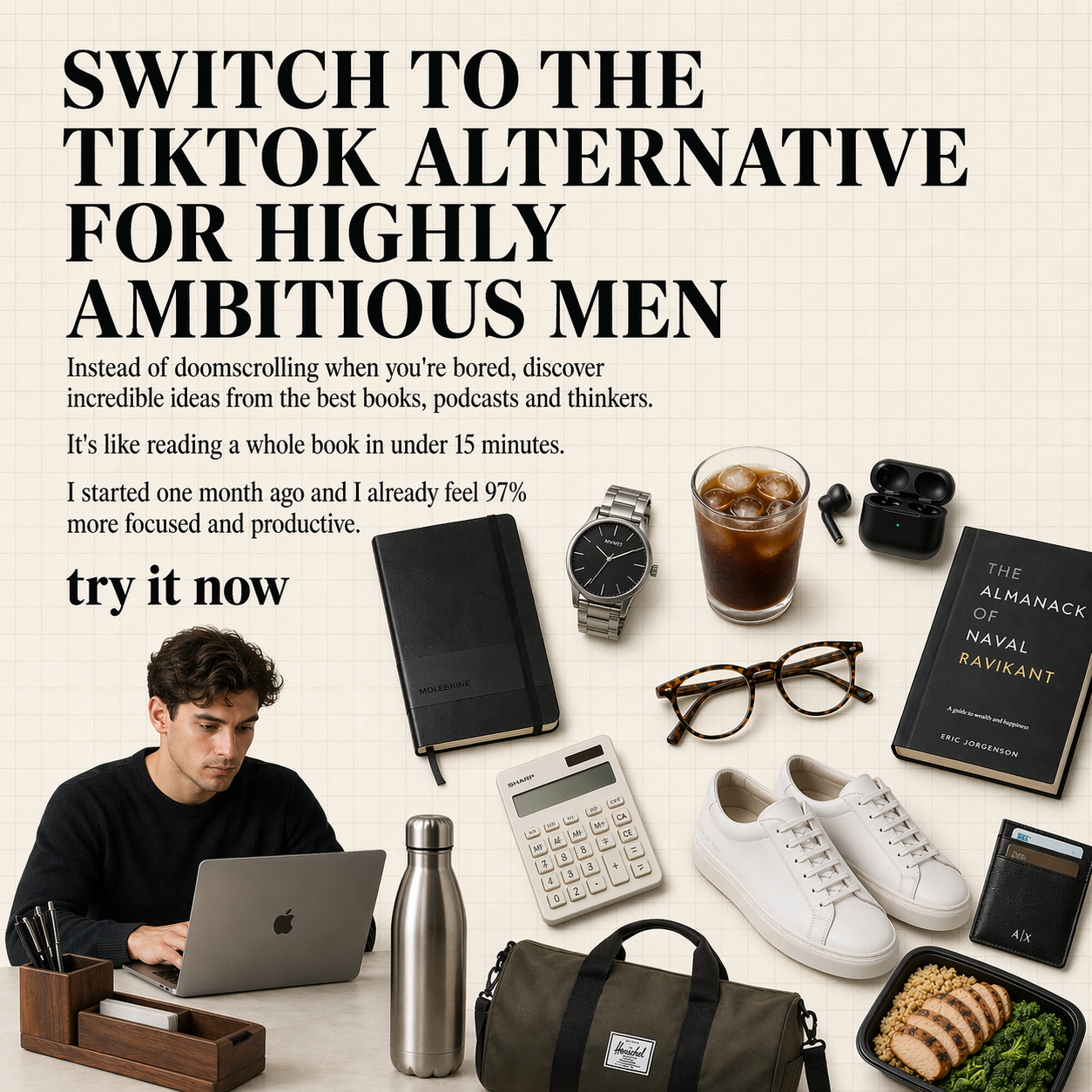 Deepstash Facebook ad