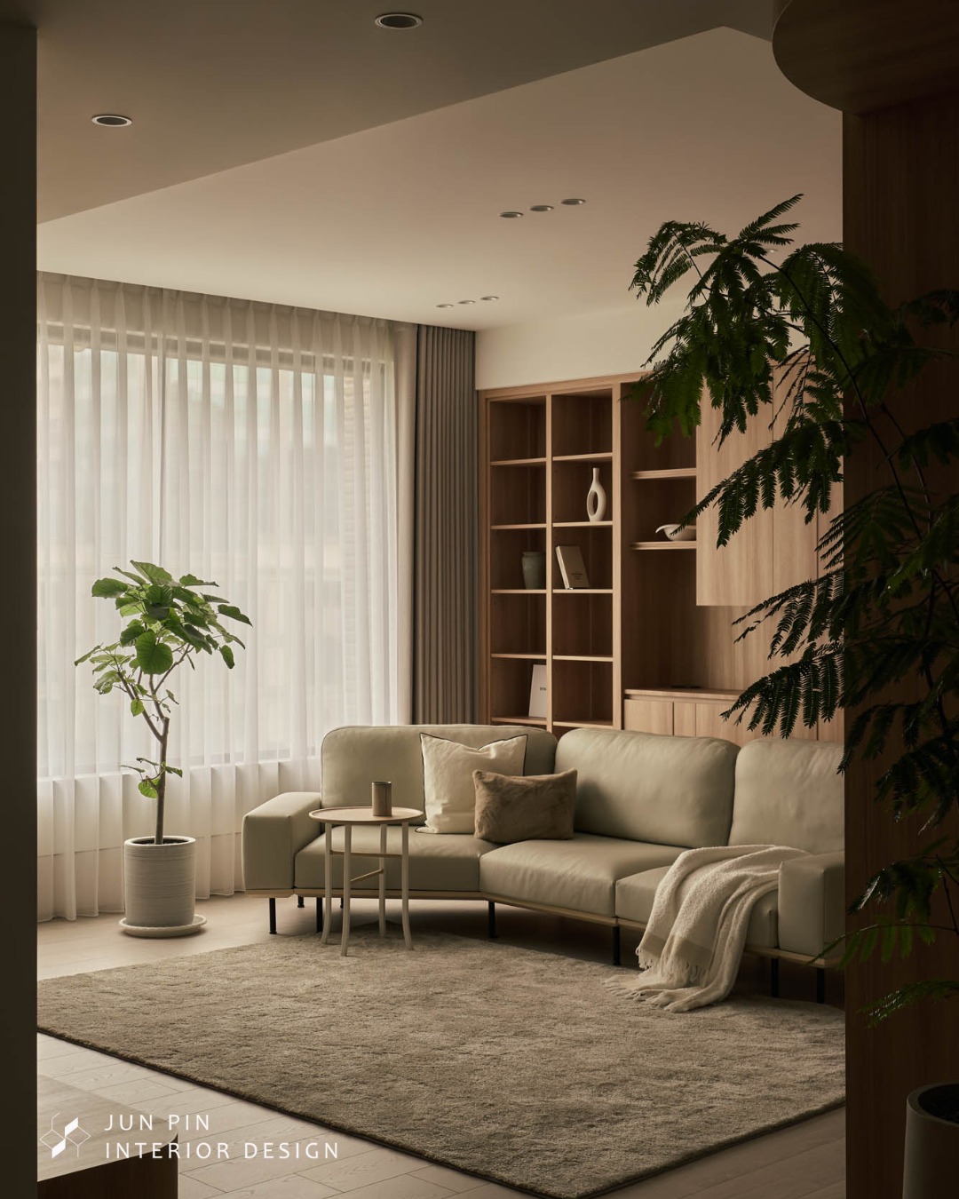 J.P. Design 郡品室內設計 Facebook ad: 忙著在家行光合作用|43坪日式混搭宅