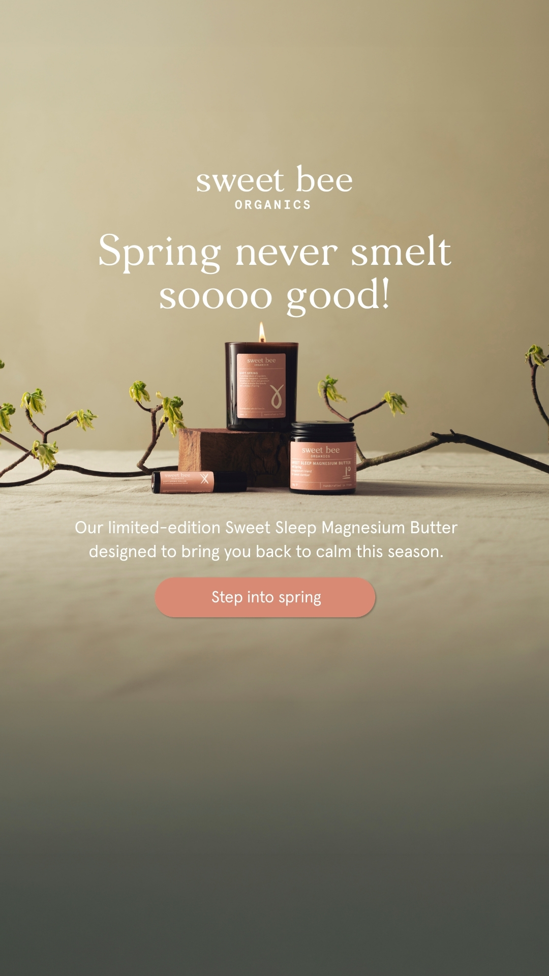 Sweet Bee Organics Facebook ad