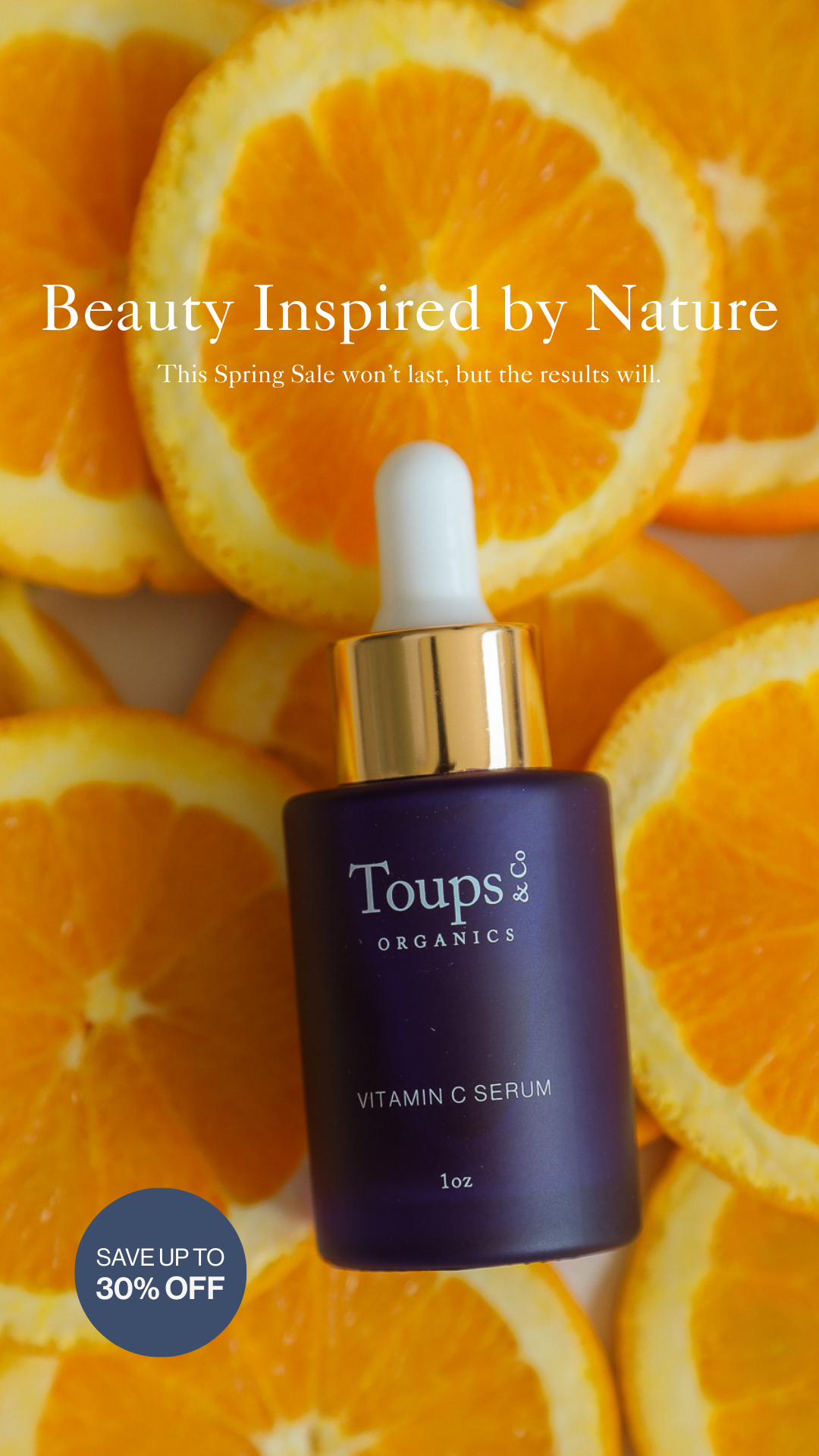 Toups and Co Organics Facebook ad