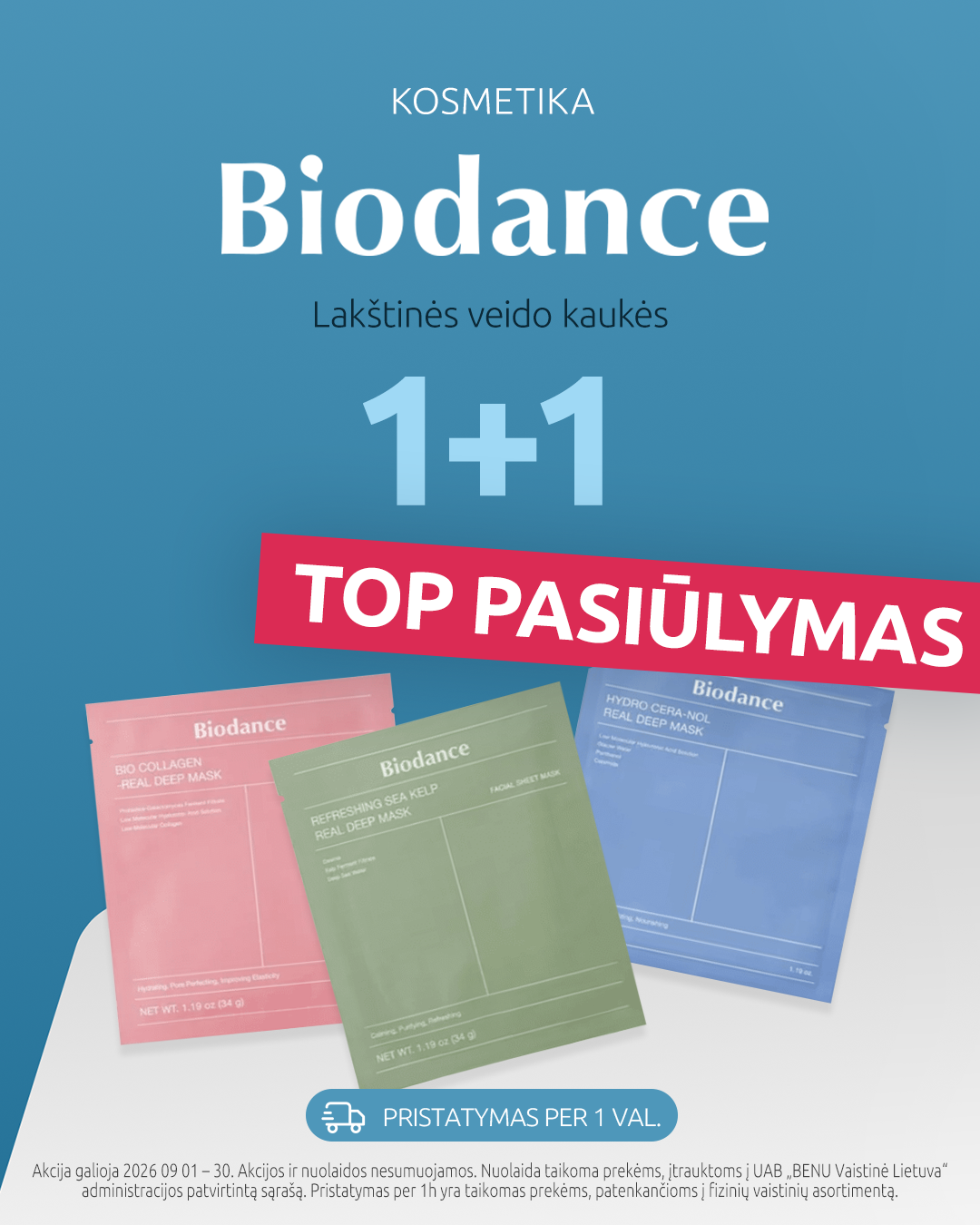 BENU Vaistinė Facebook ad: Apsipirk benu.lt