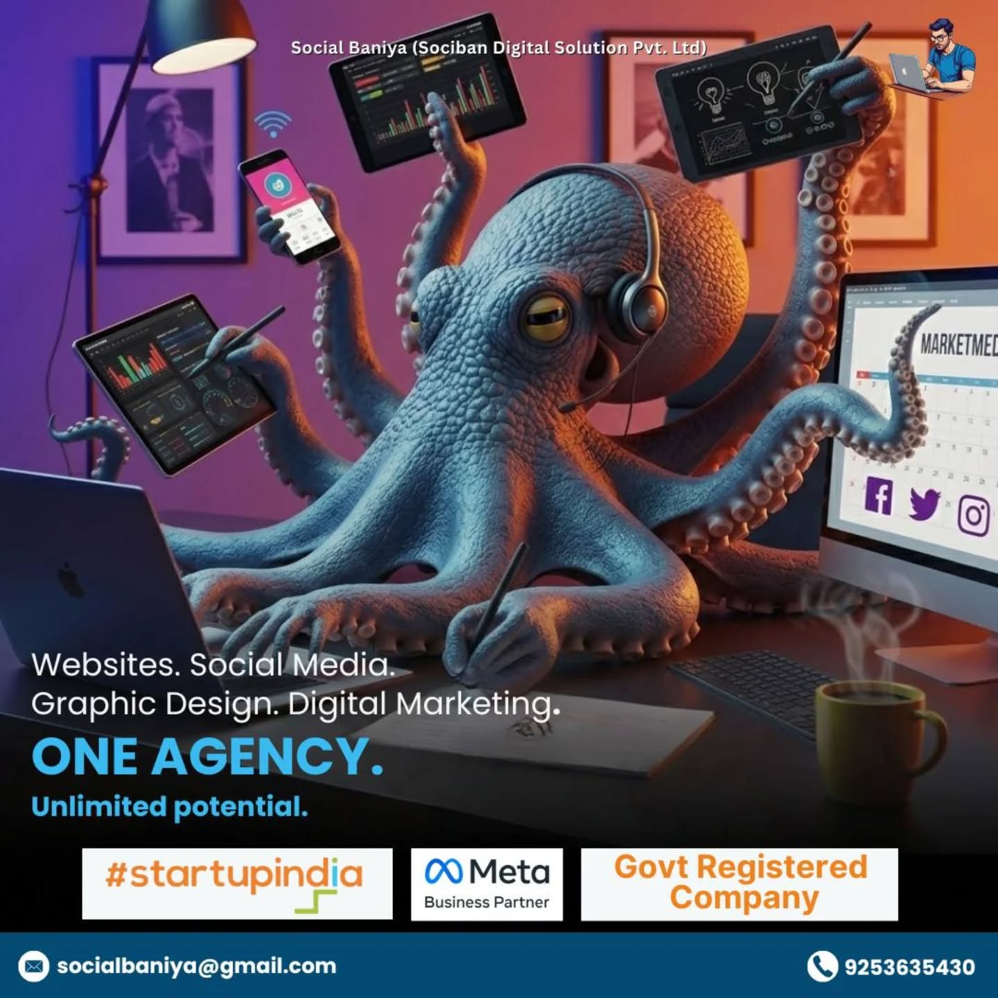 Social Baniya Facebook ad: Running a business isn’t easy… but what if…