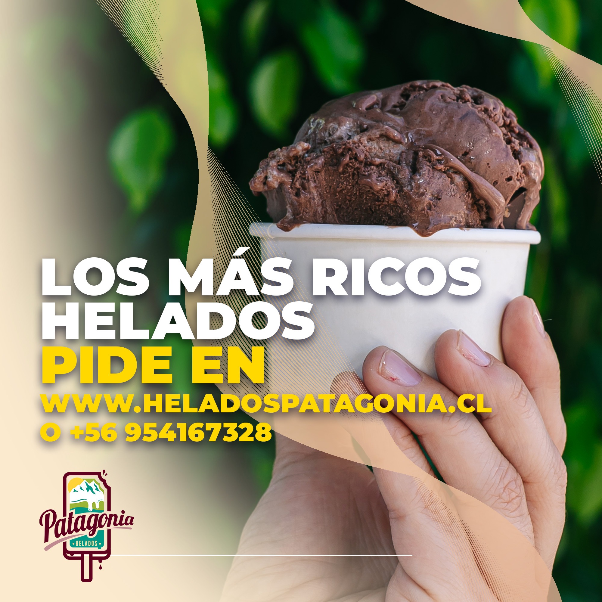 Helados Patagonia Facebook ad: Paletas, gelatos y bombones