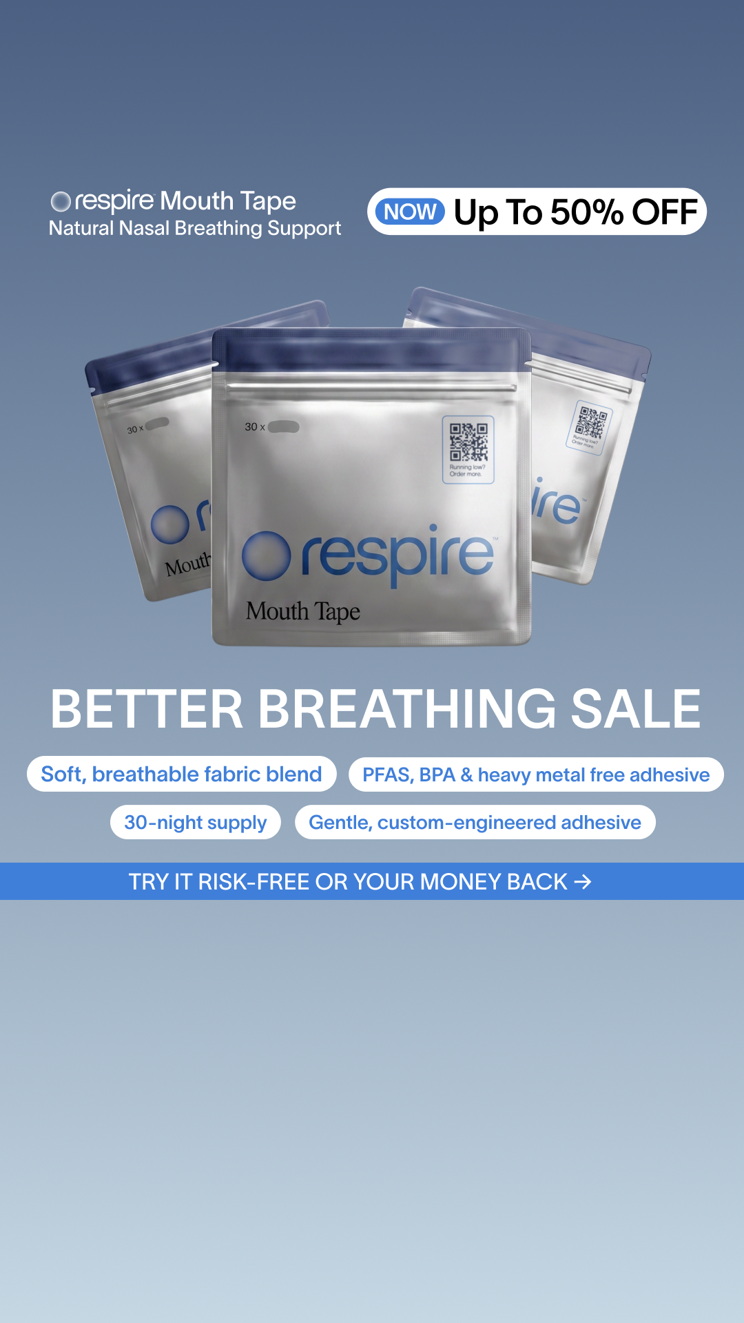 Try Respire Facebook ad